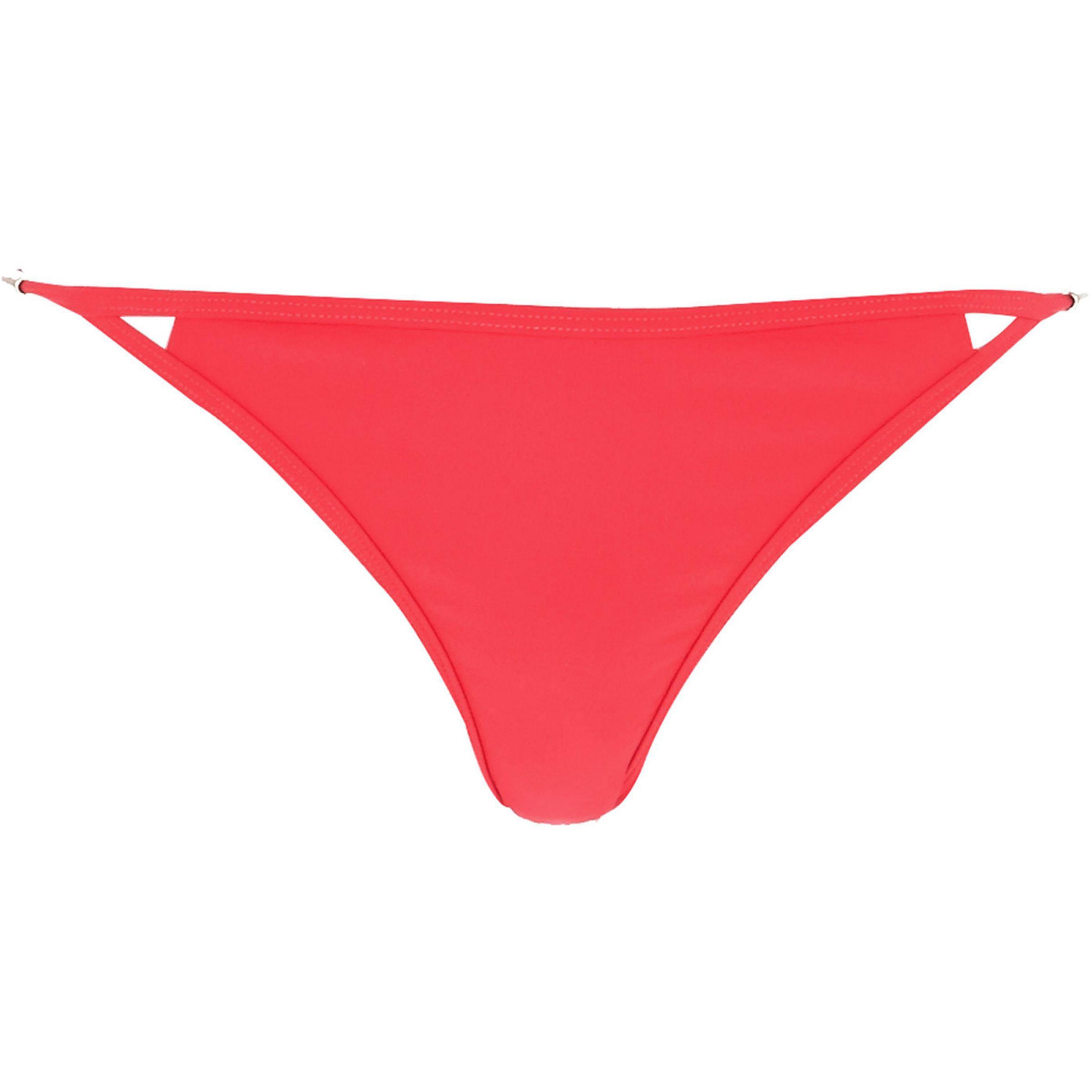 River Island Synthetic Red Strappy Bikini Bottoms - Lyst