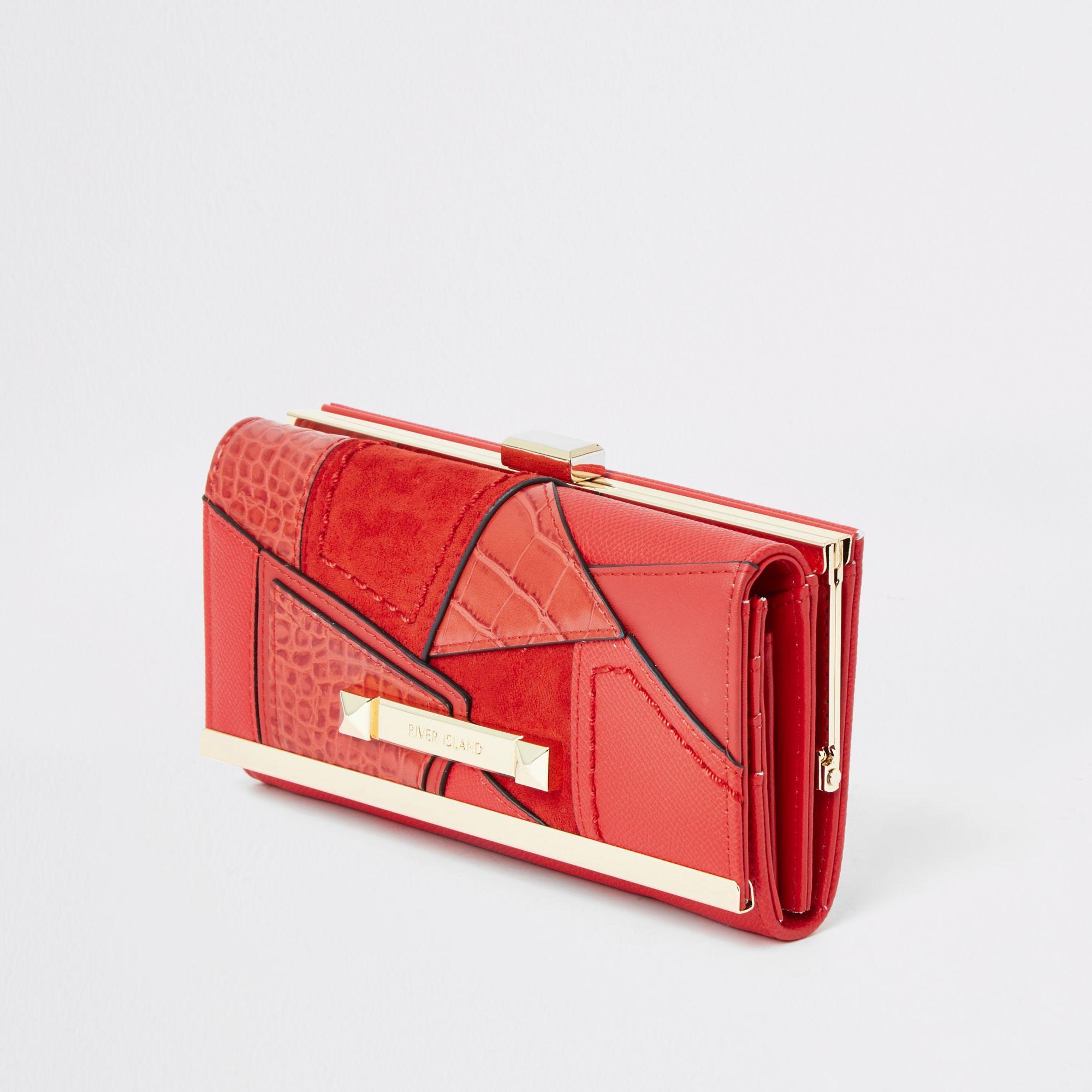 bright red purse