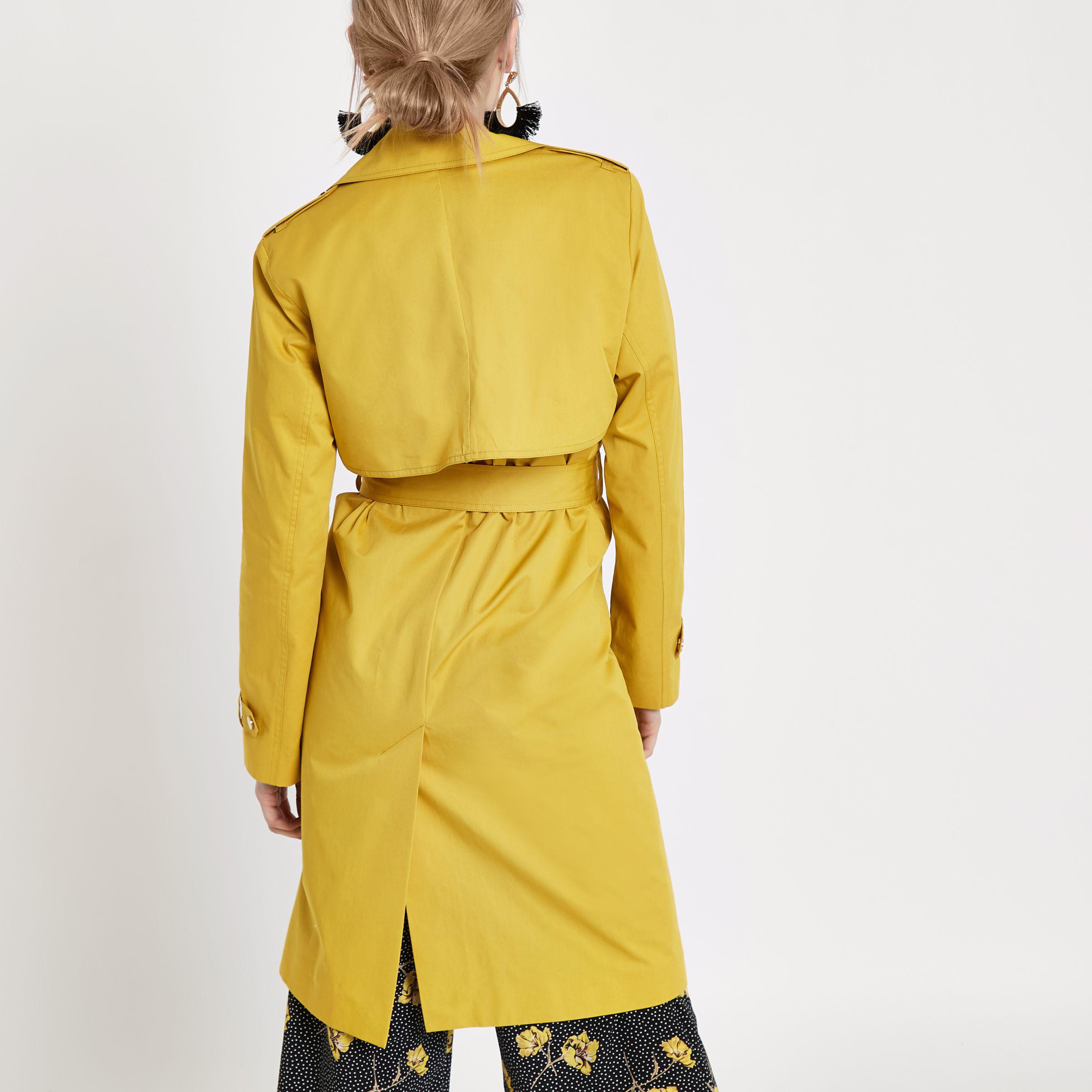 mustard petite coat