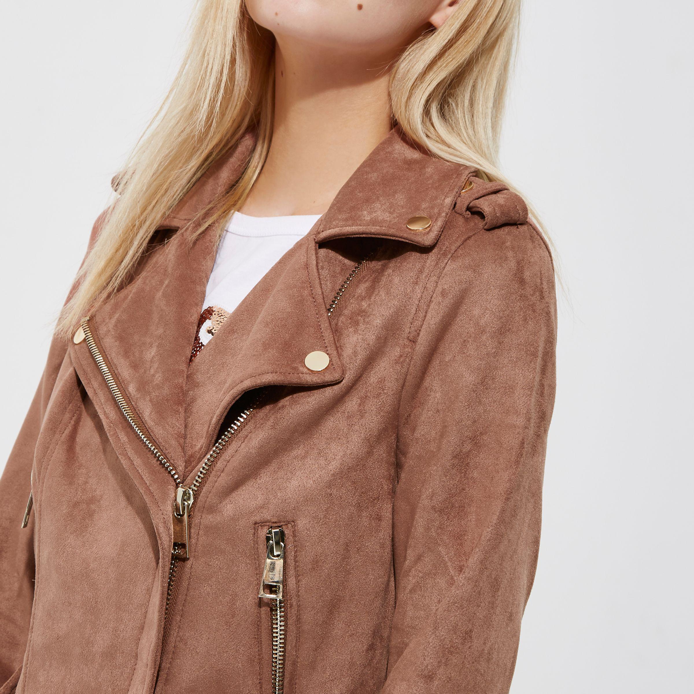 blush faux suede jacket