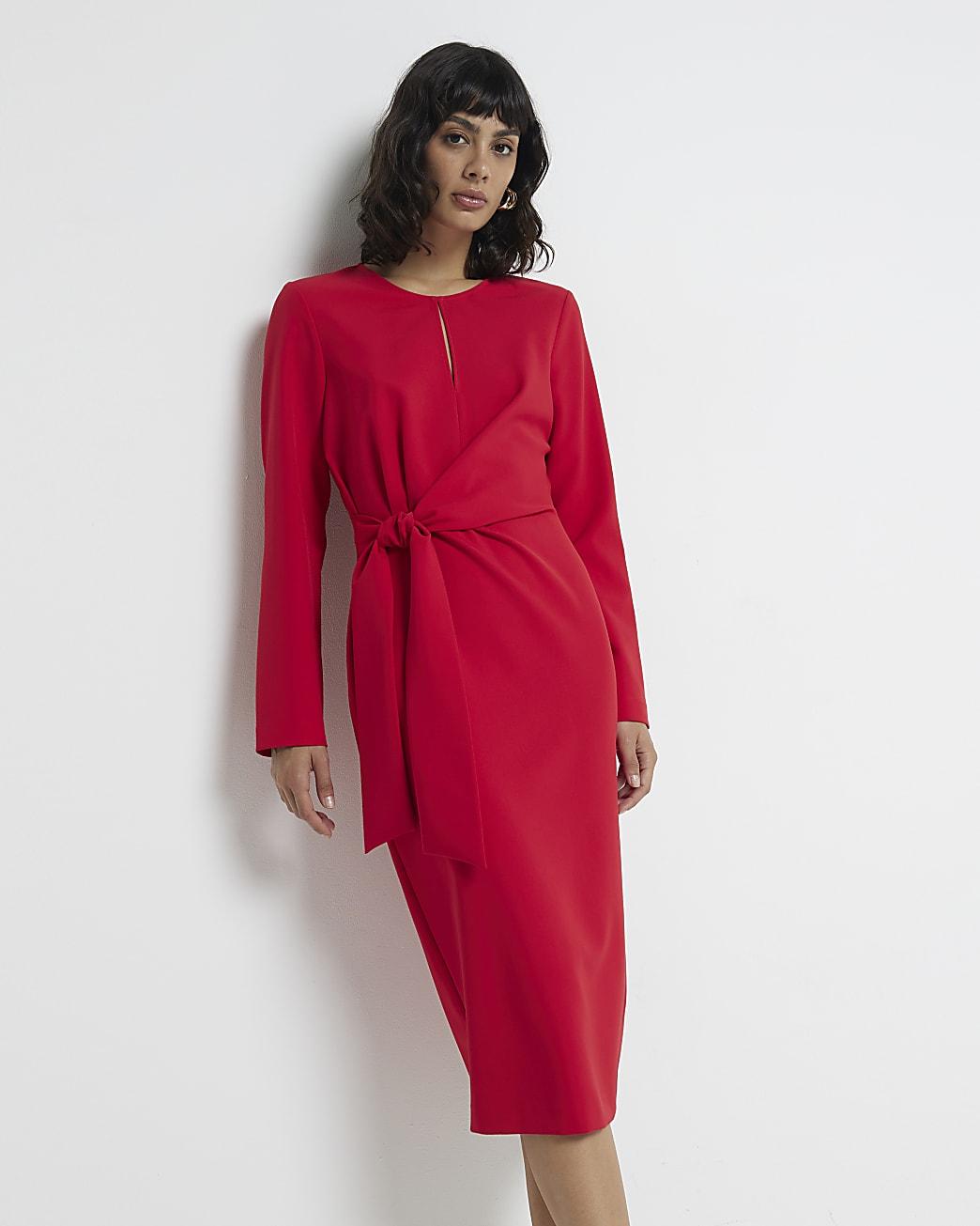 Rivers midi dress red best sale