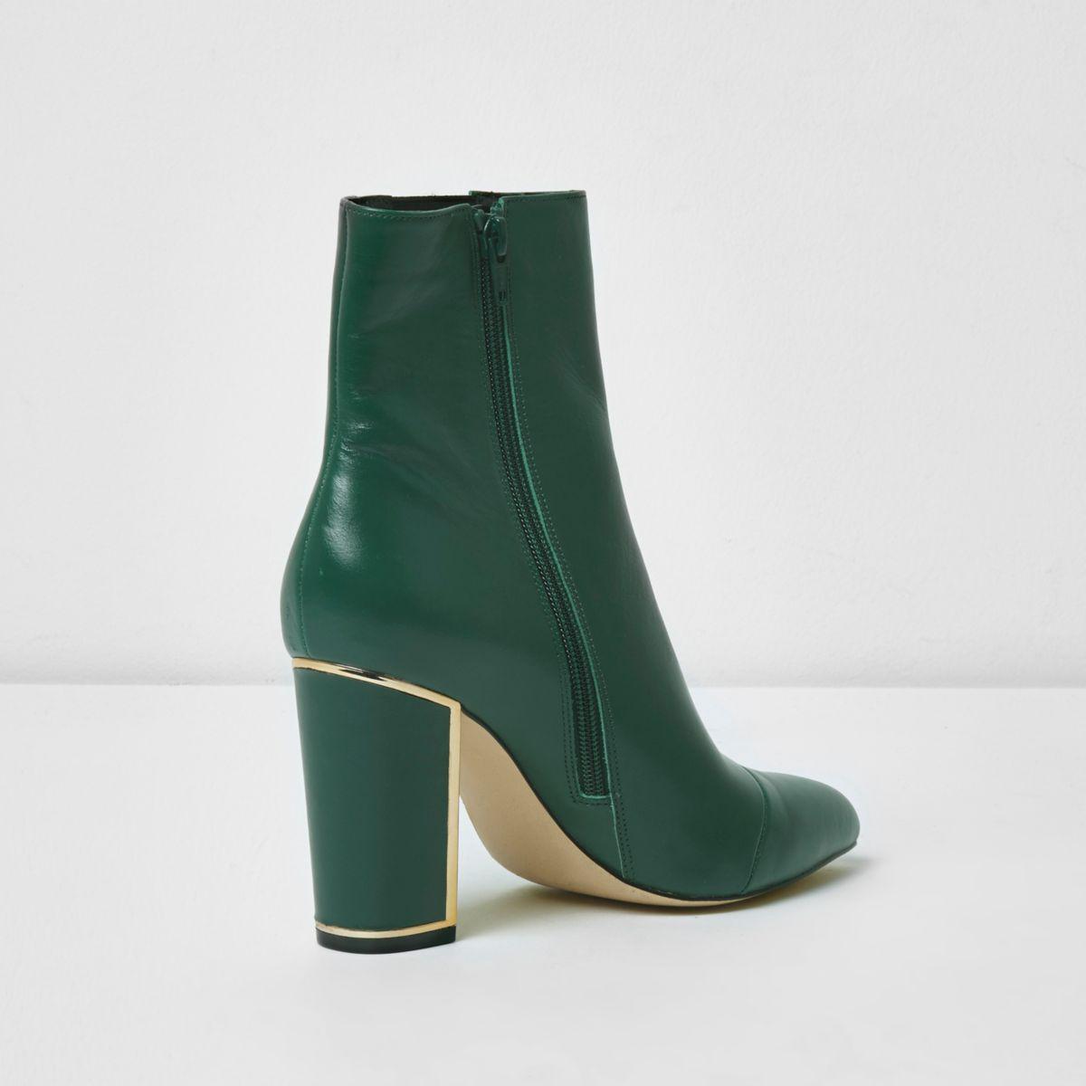 green boot heels
