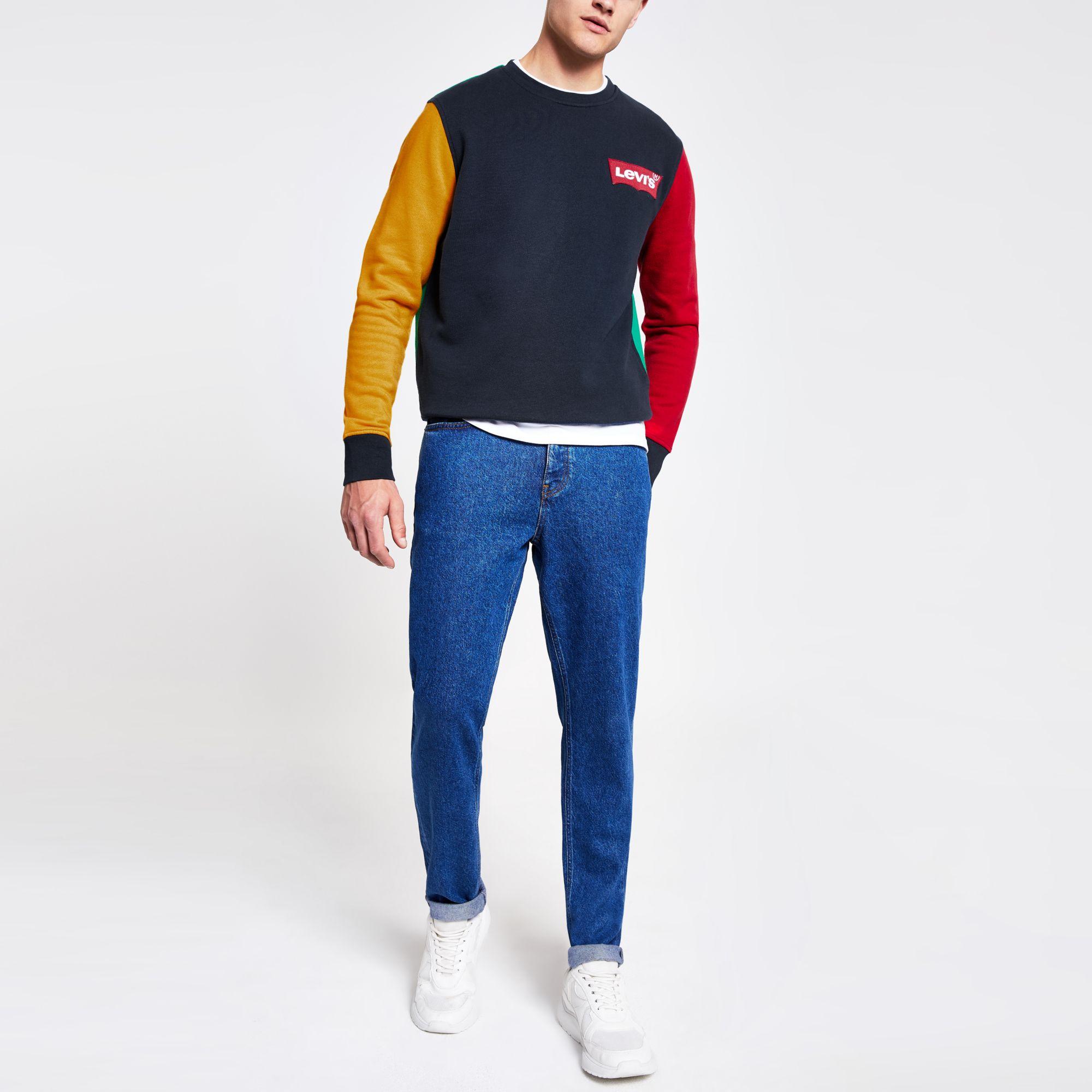 levi's colour block sweatshirt