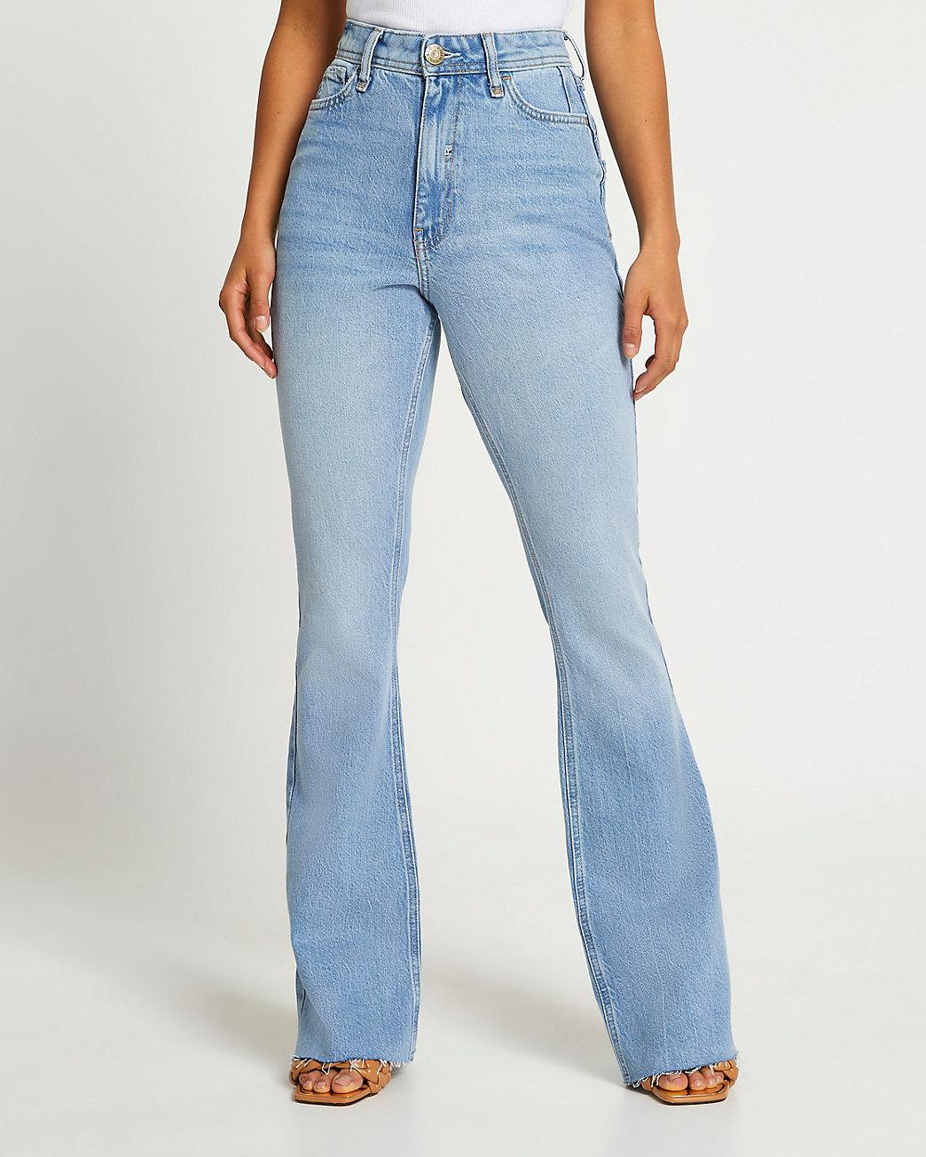 High Waisted Bum Sculpt Flared Jeans 