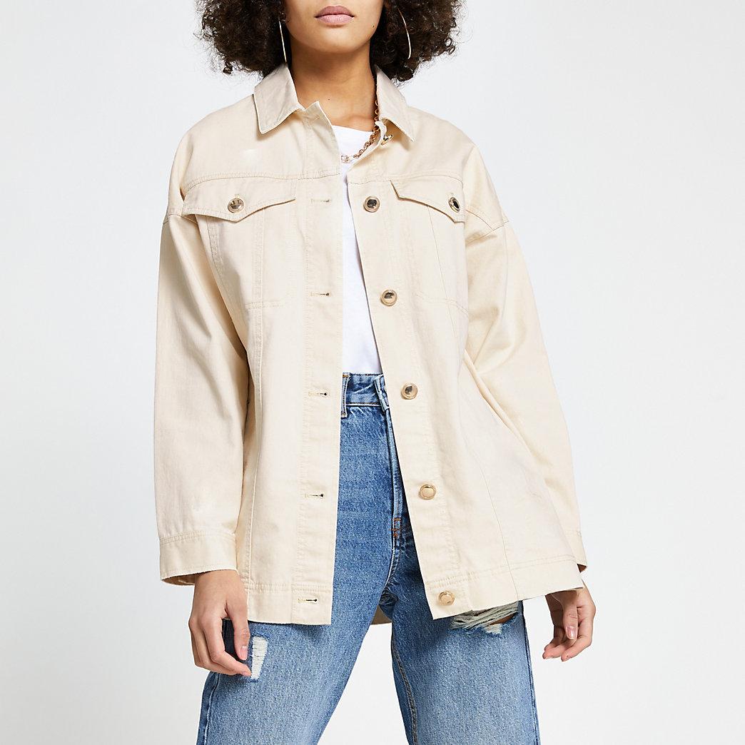 River island cheap gold coat