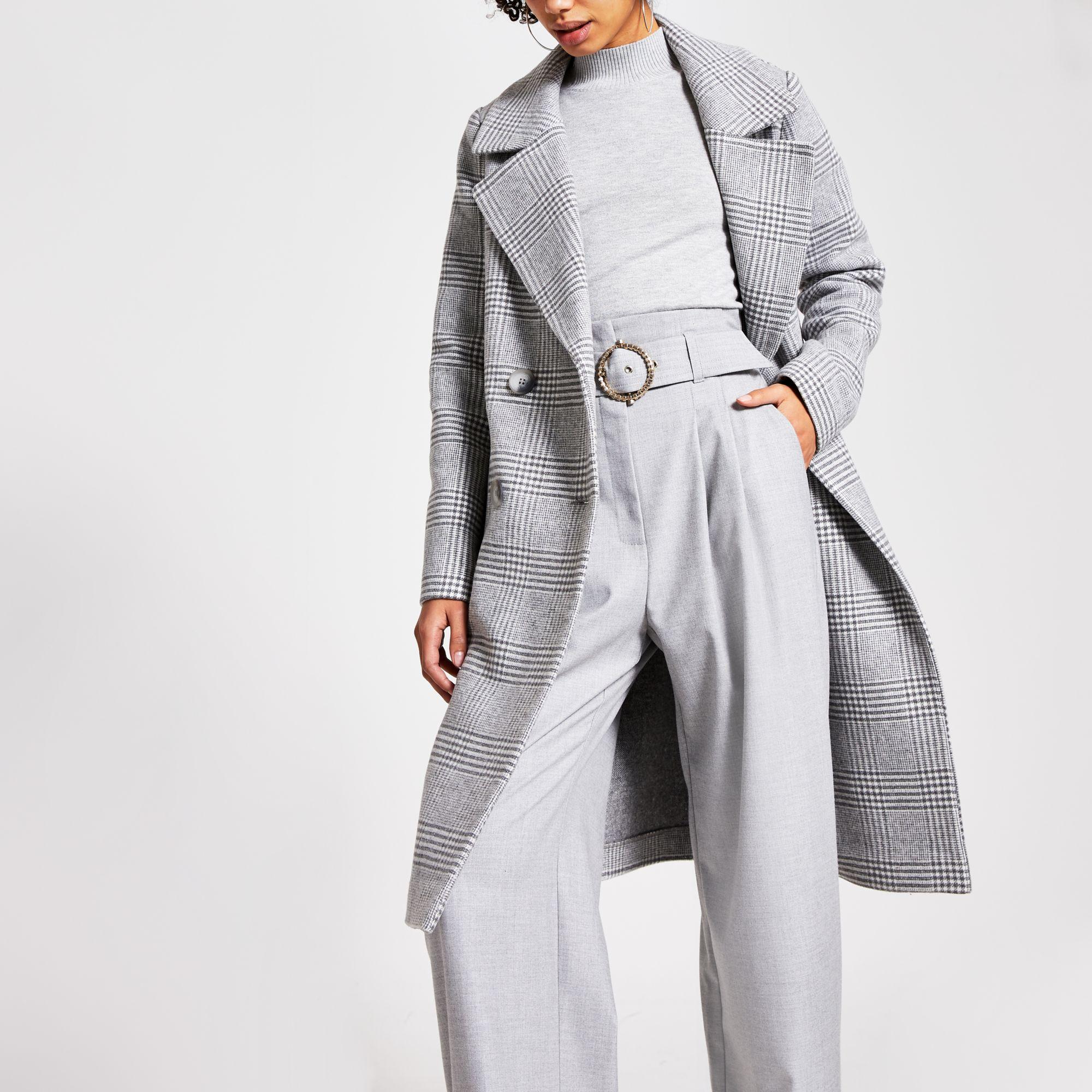 longline grey coat
