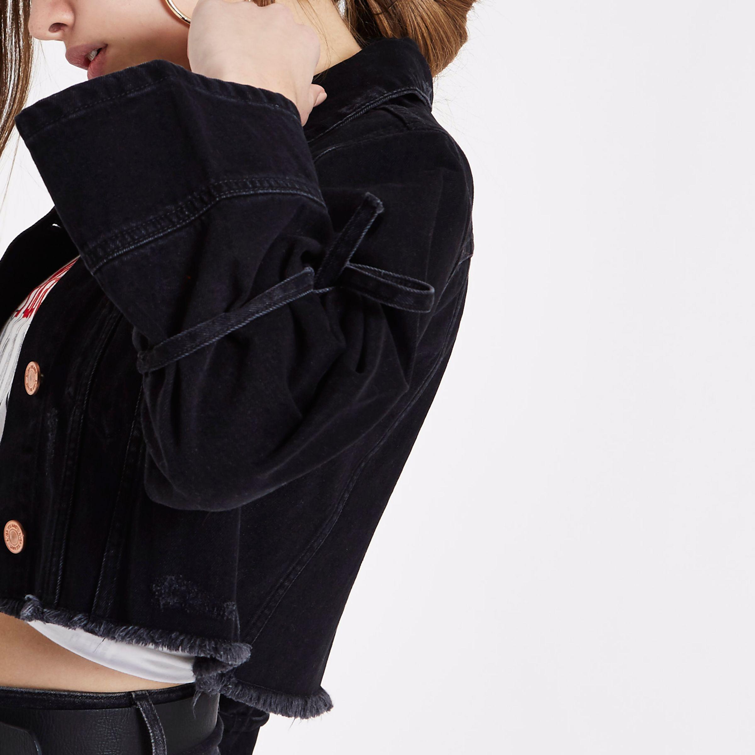 river island girls denim jacket