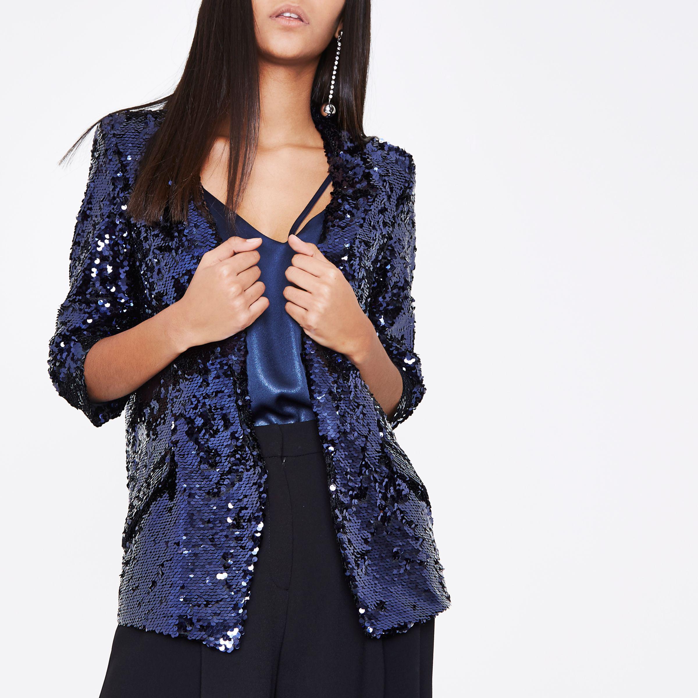purple sequin jacket womens
