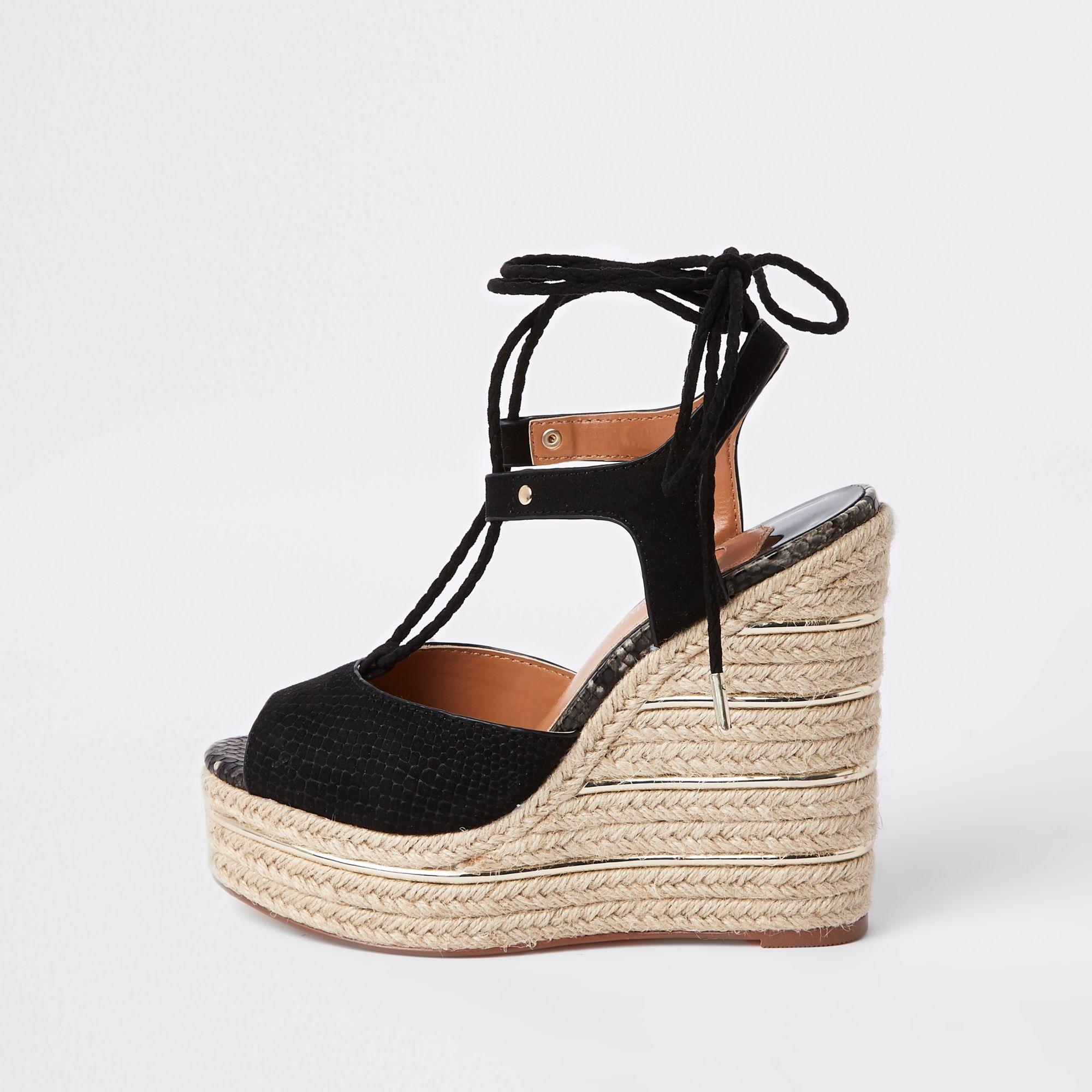 tie up espadrille wedges