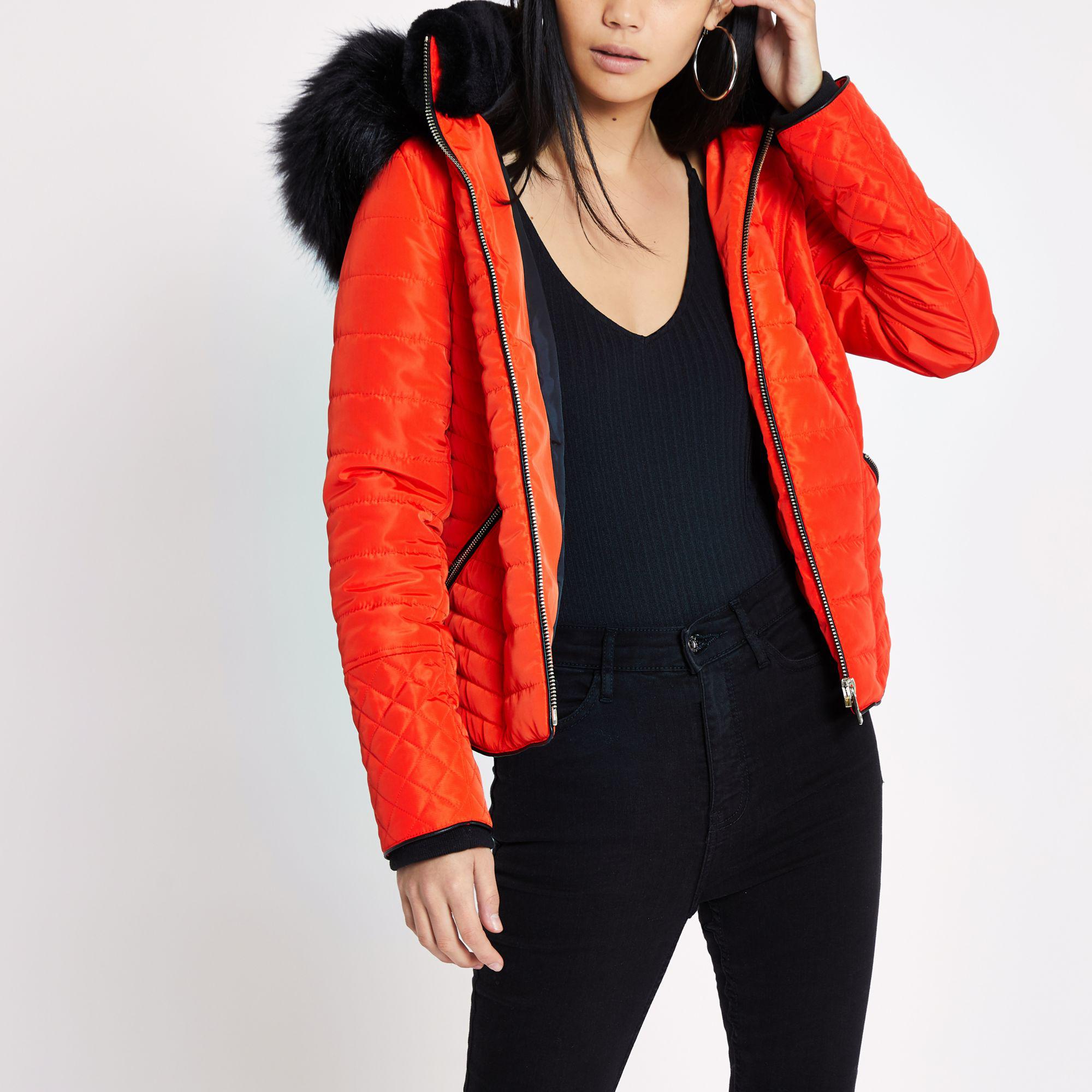river island orange jacket