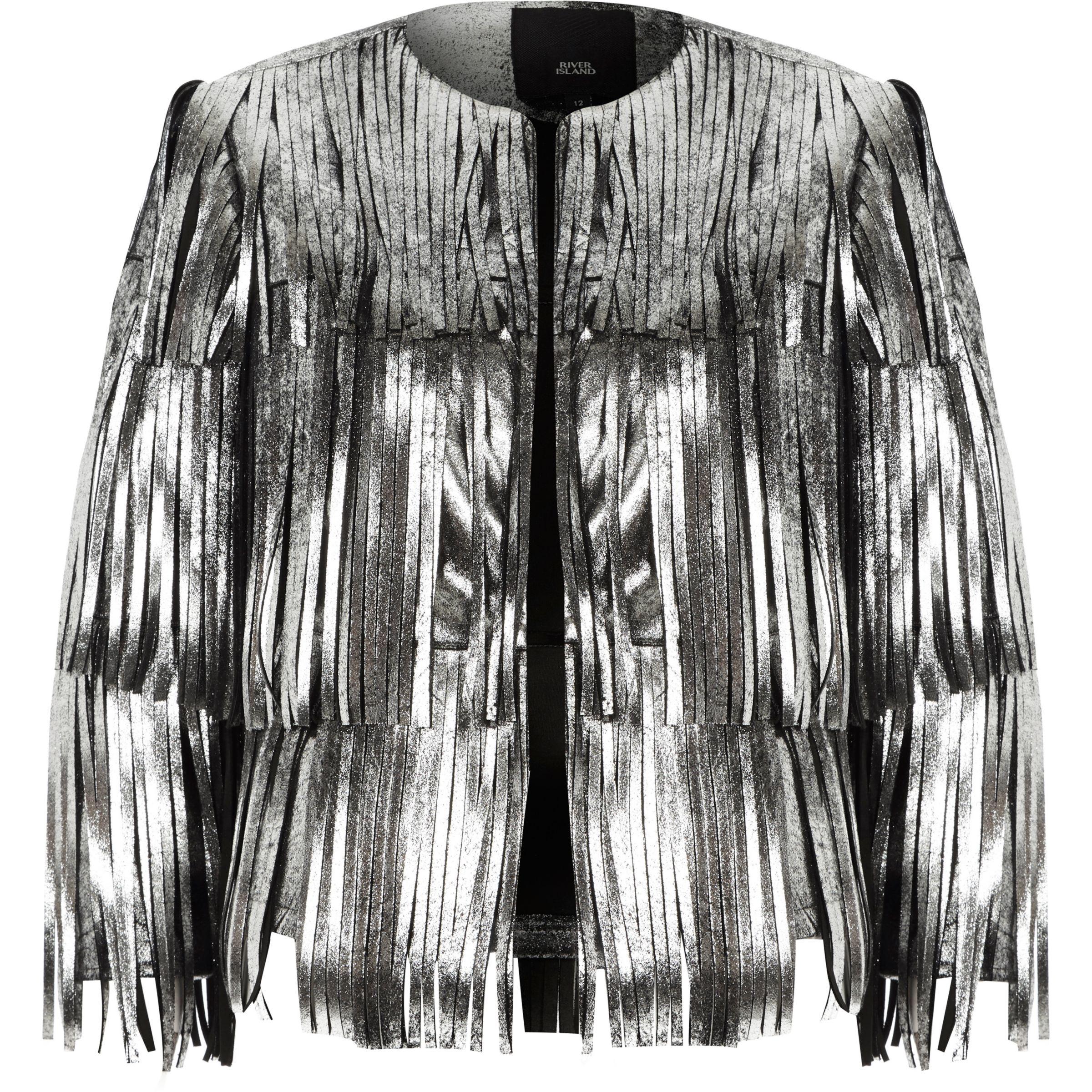 silver tassel jacket