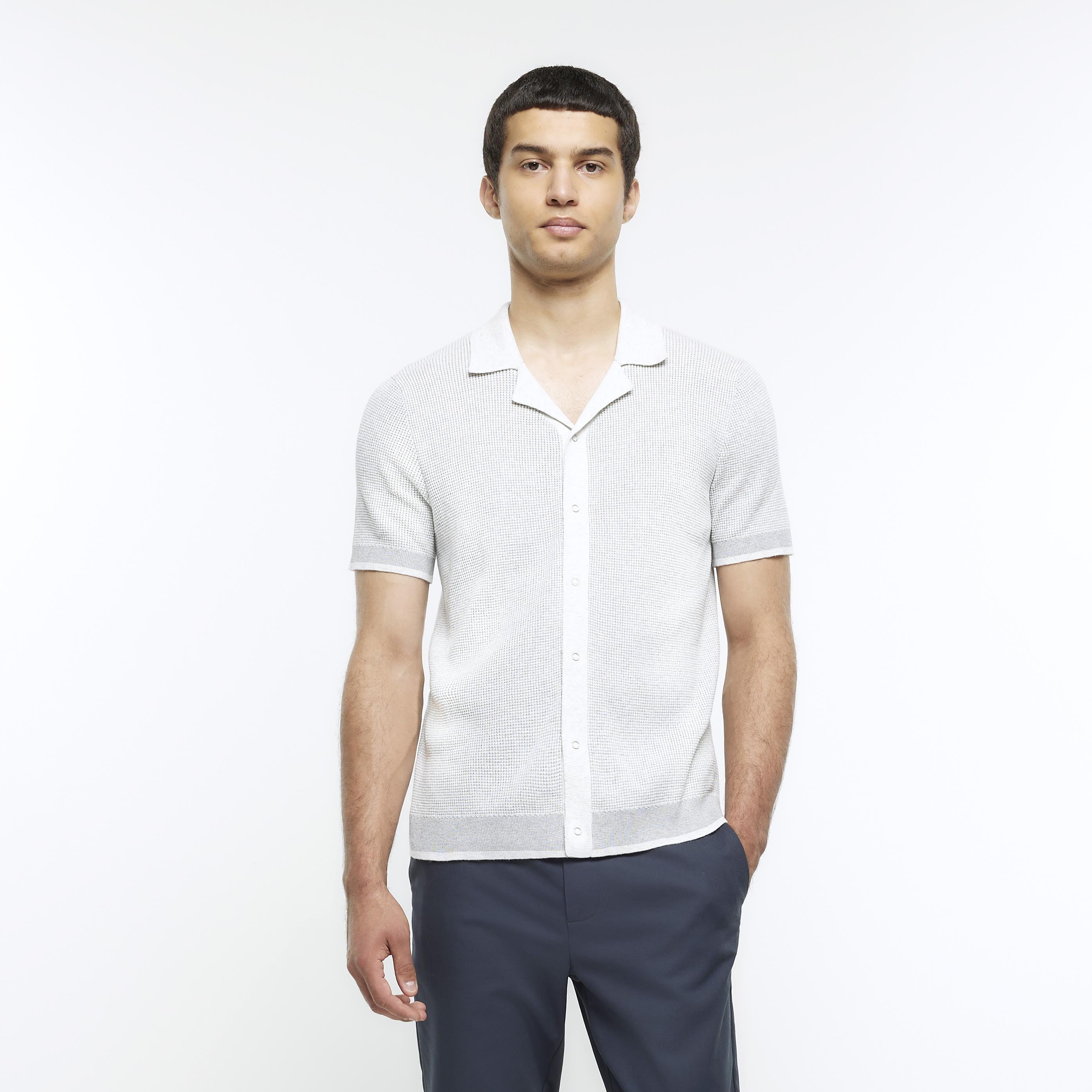 Slim fit white shirt river island cheap