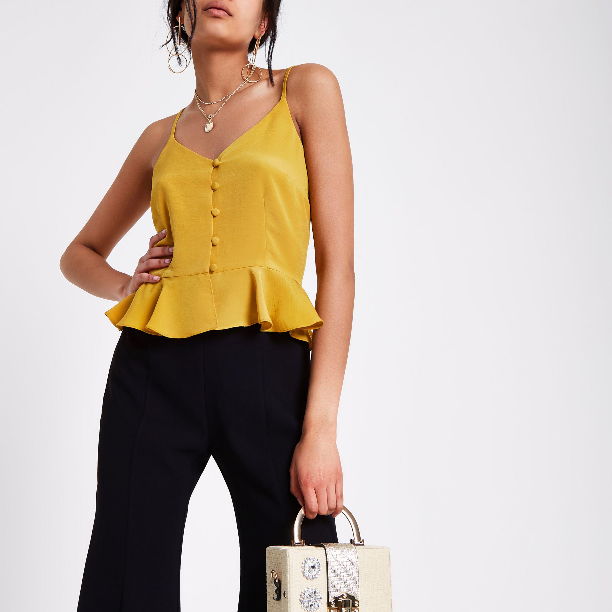 river island peplum cami