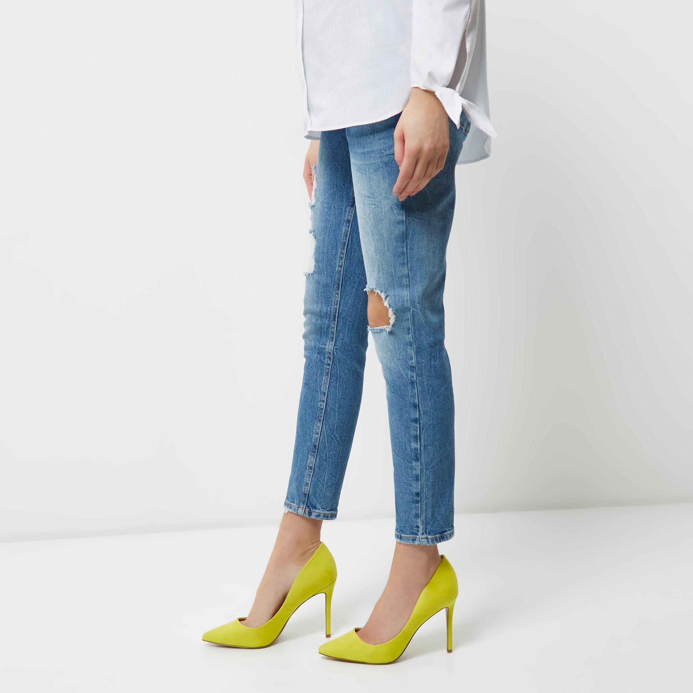 yellow shoes river island