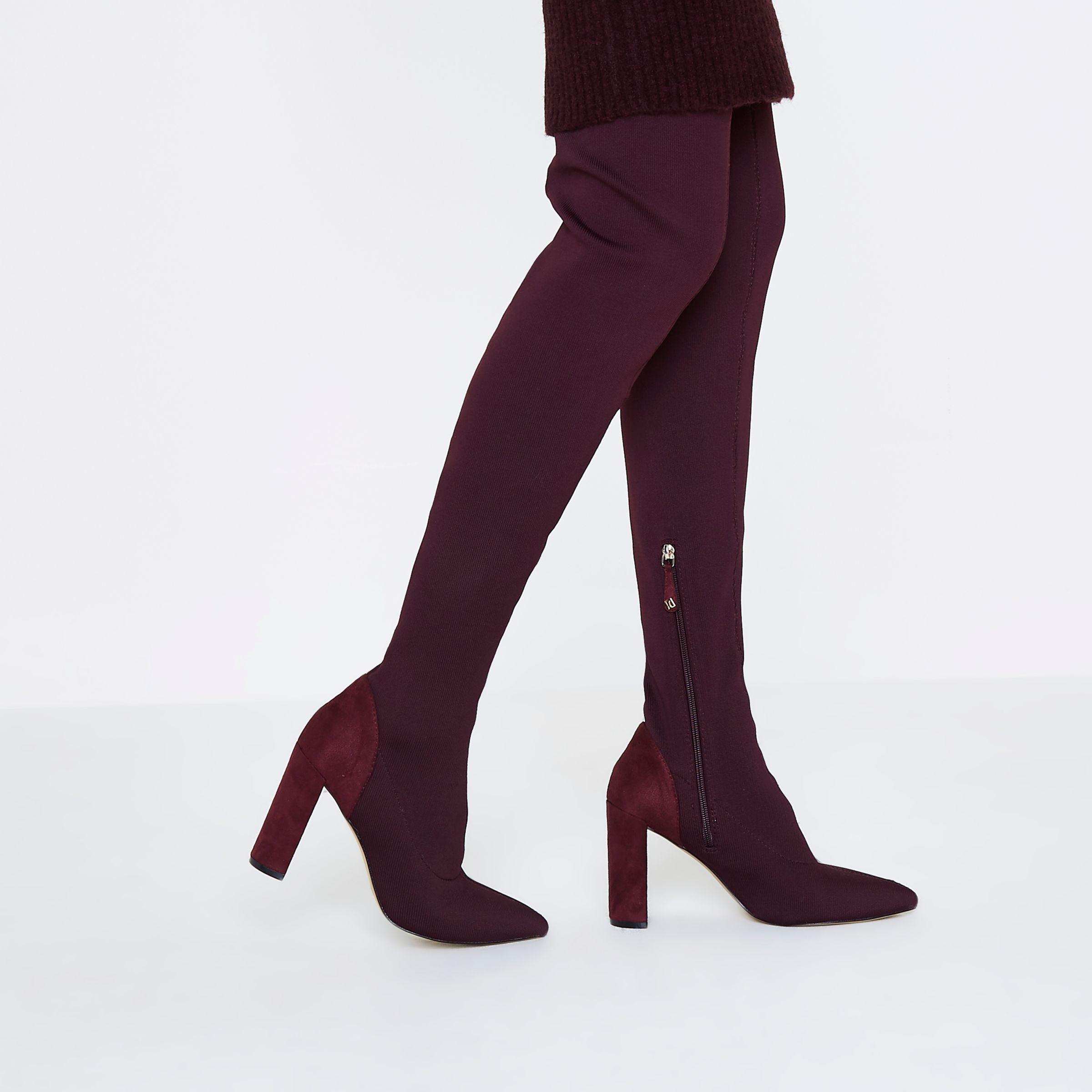 river island thigh high boots