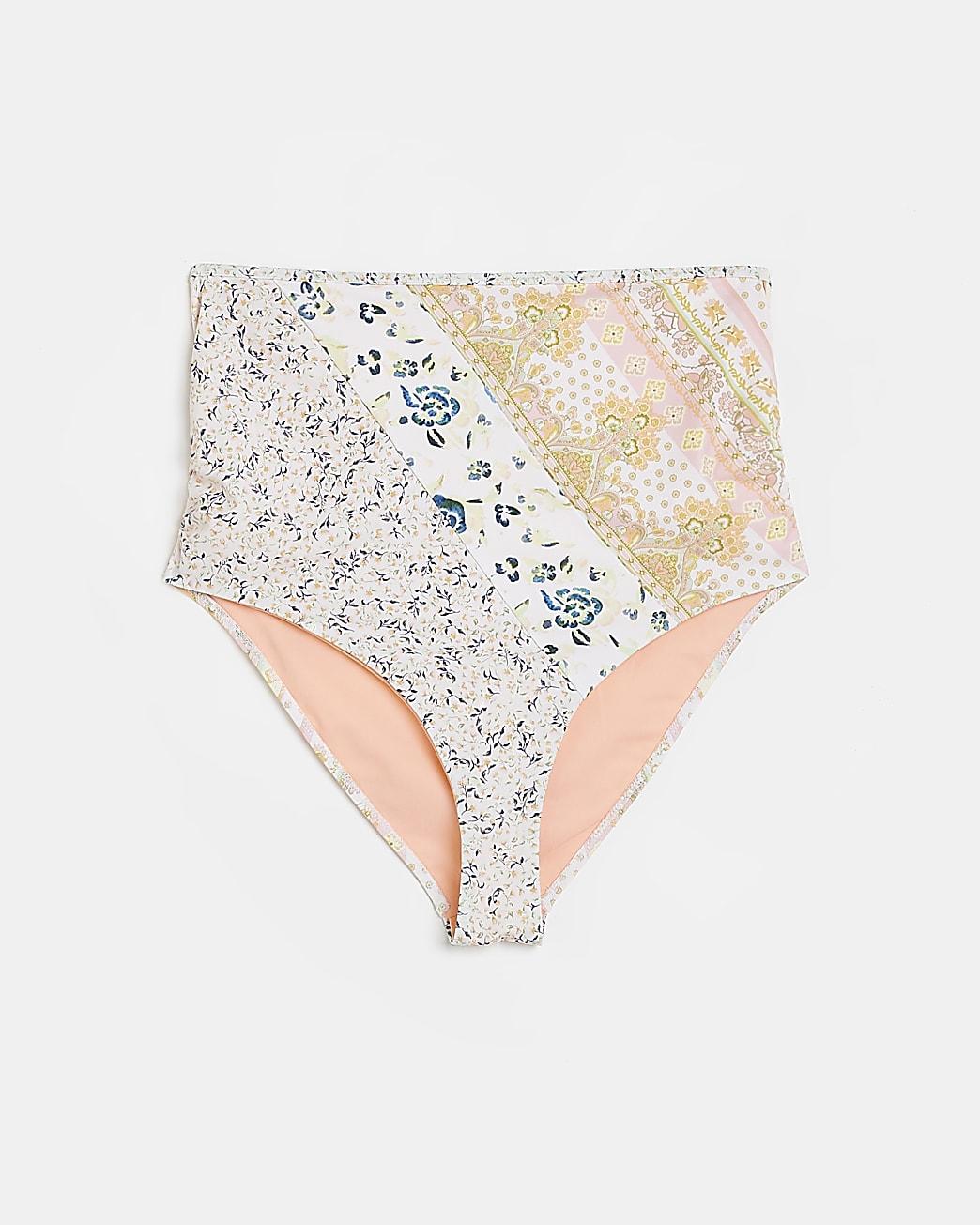 River Island Maternity Blue Floral Bikini Bottoms in White Lyst