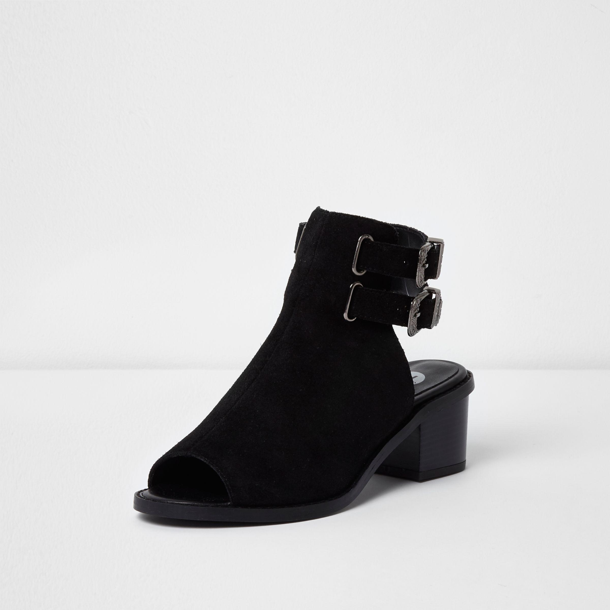 peep toe boots river island