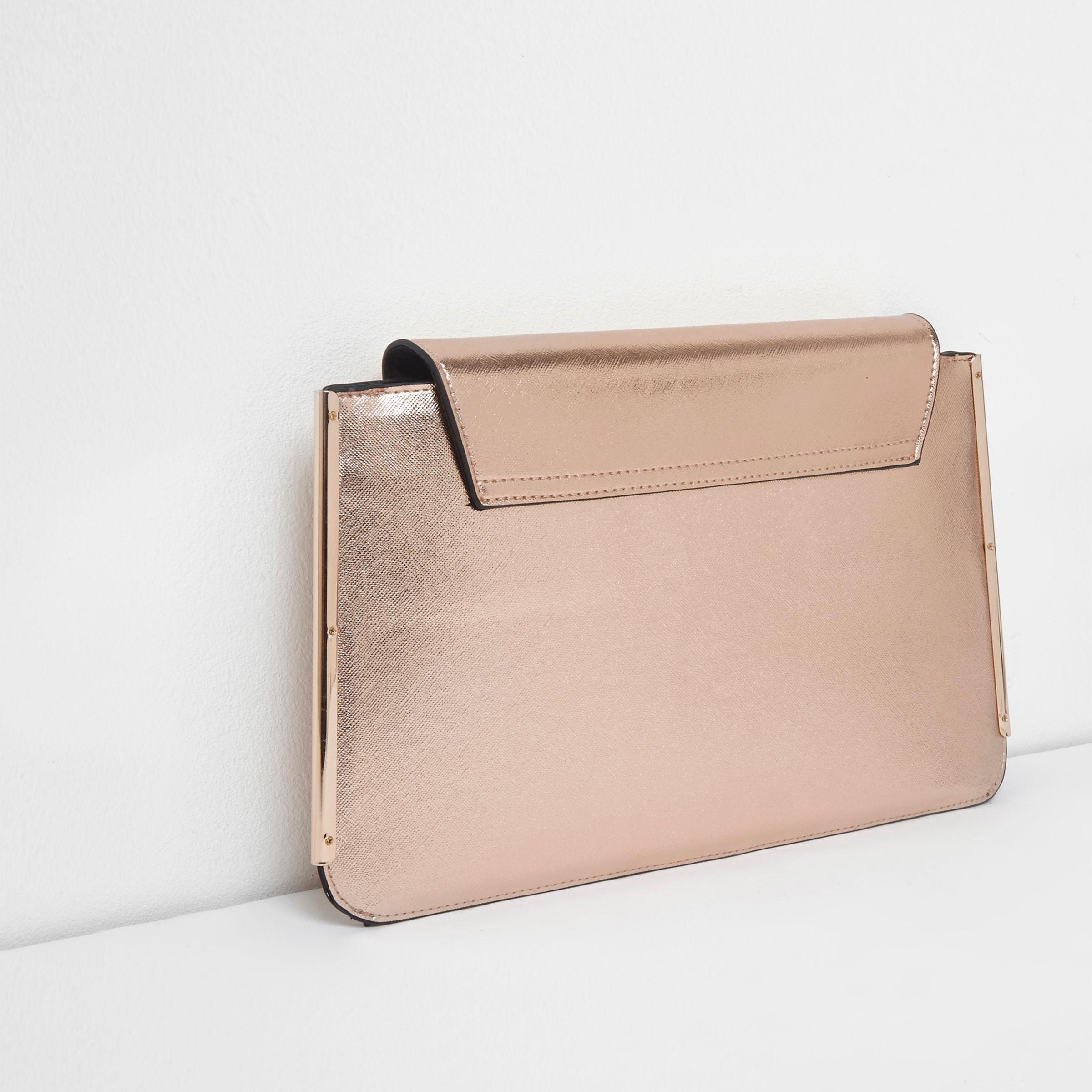 rose gold side bag
