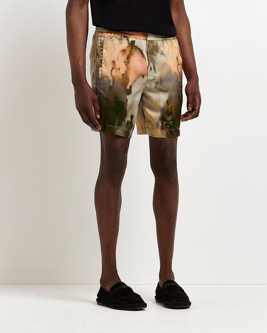 River Island Green Regular Fit Tie Dye 