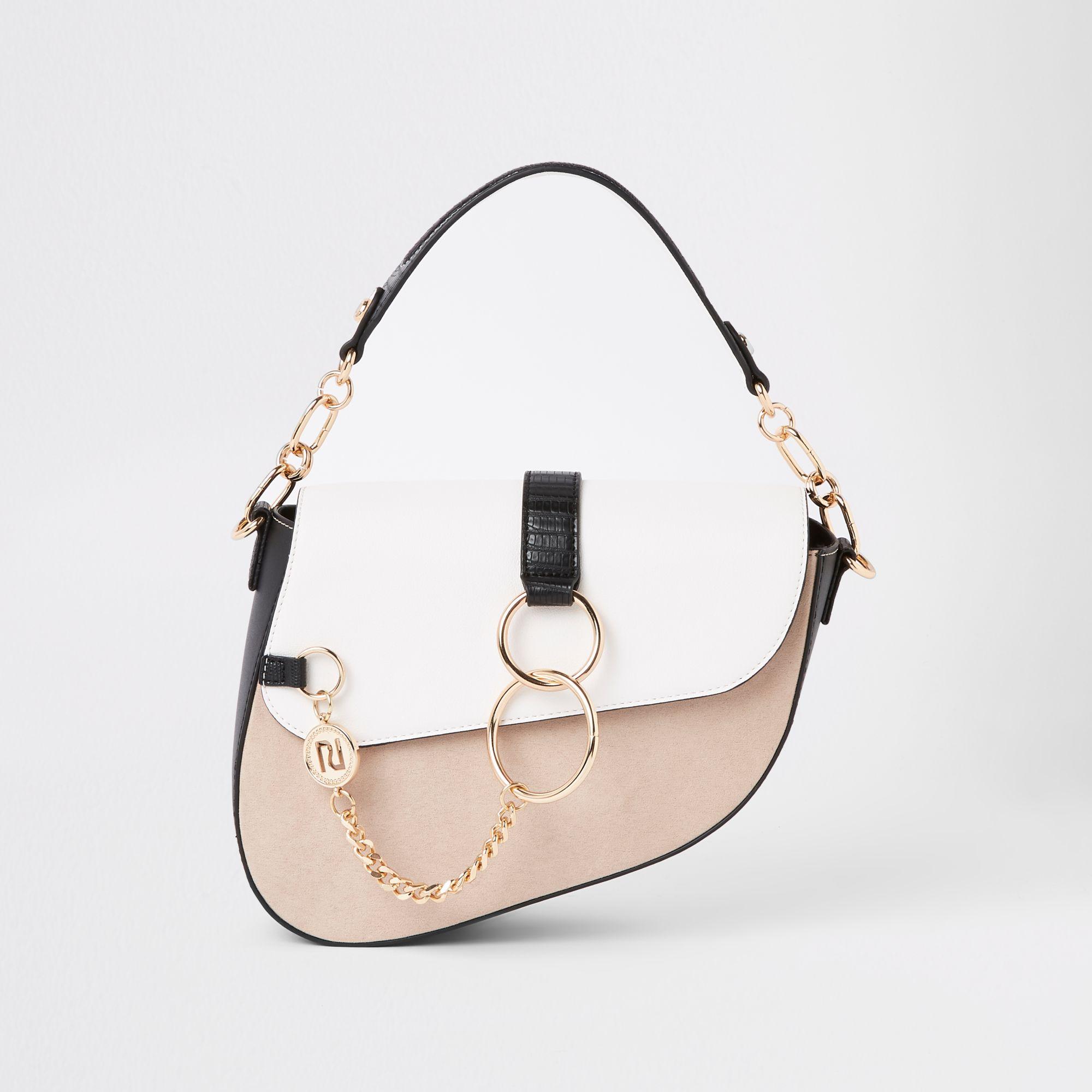 River island saddle best sale bag