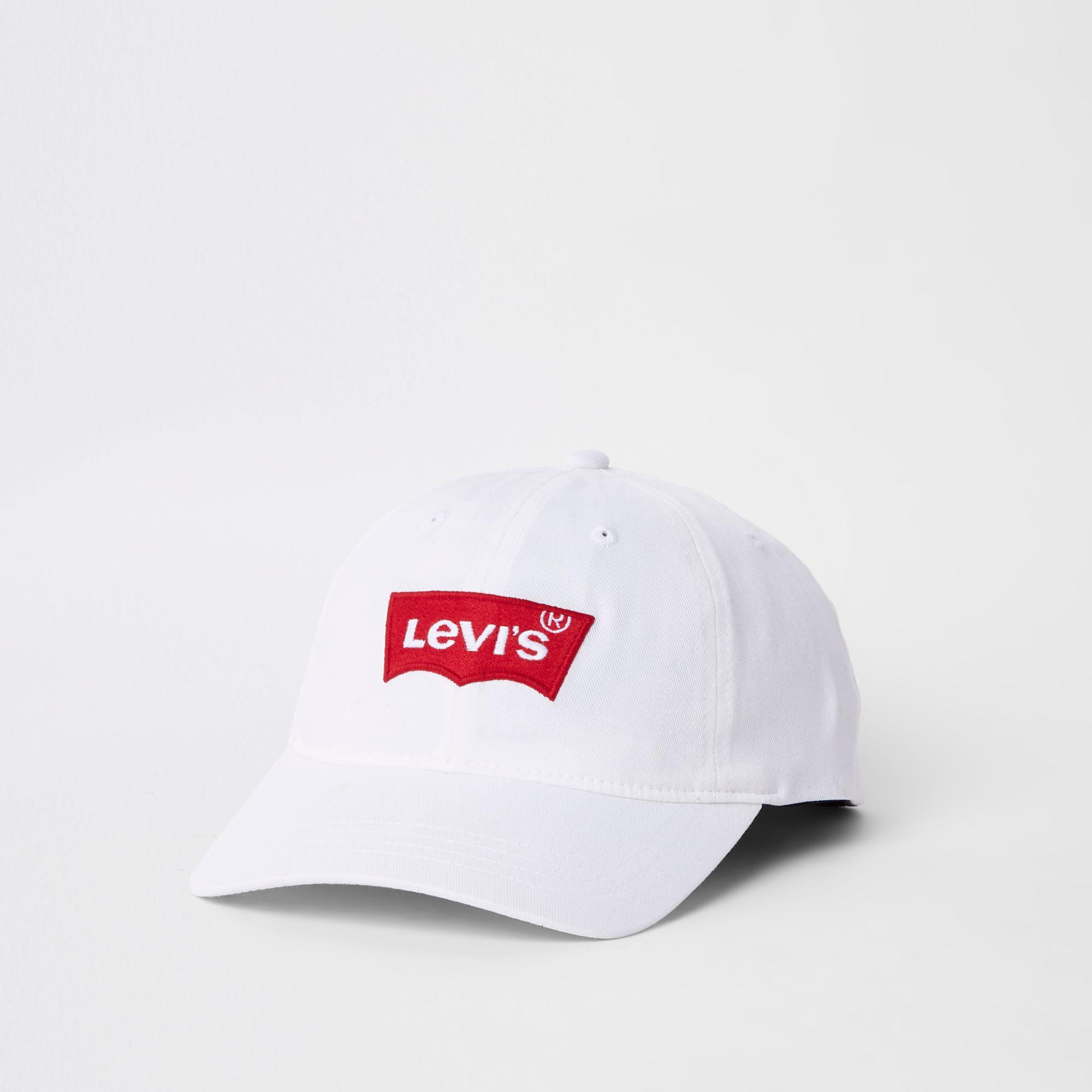levis white cap
