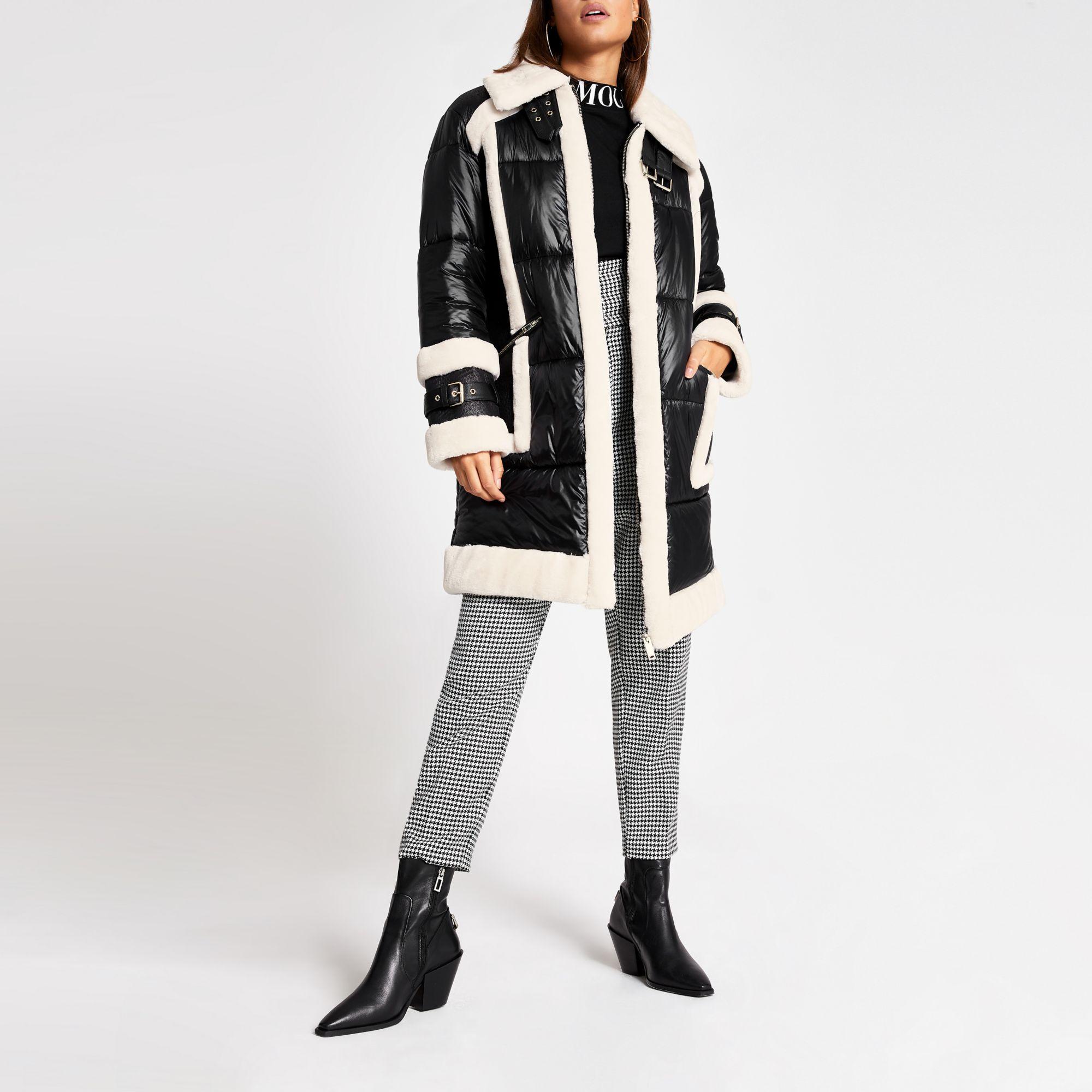 longline aviator jacket womens