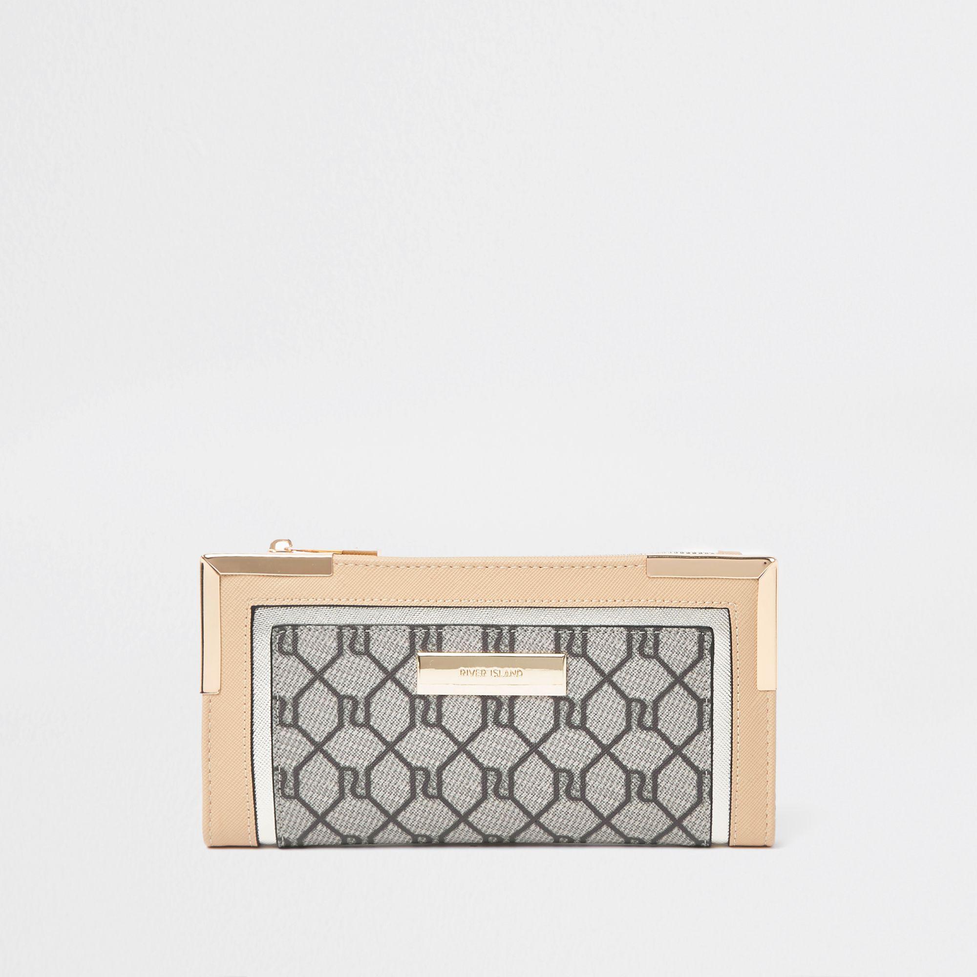river island monogram purse