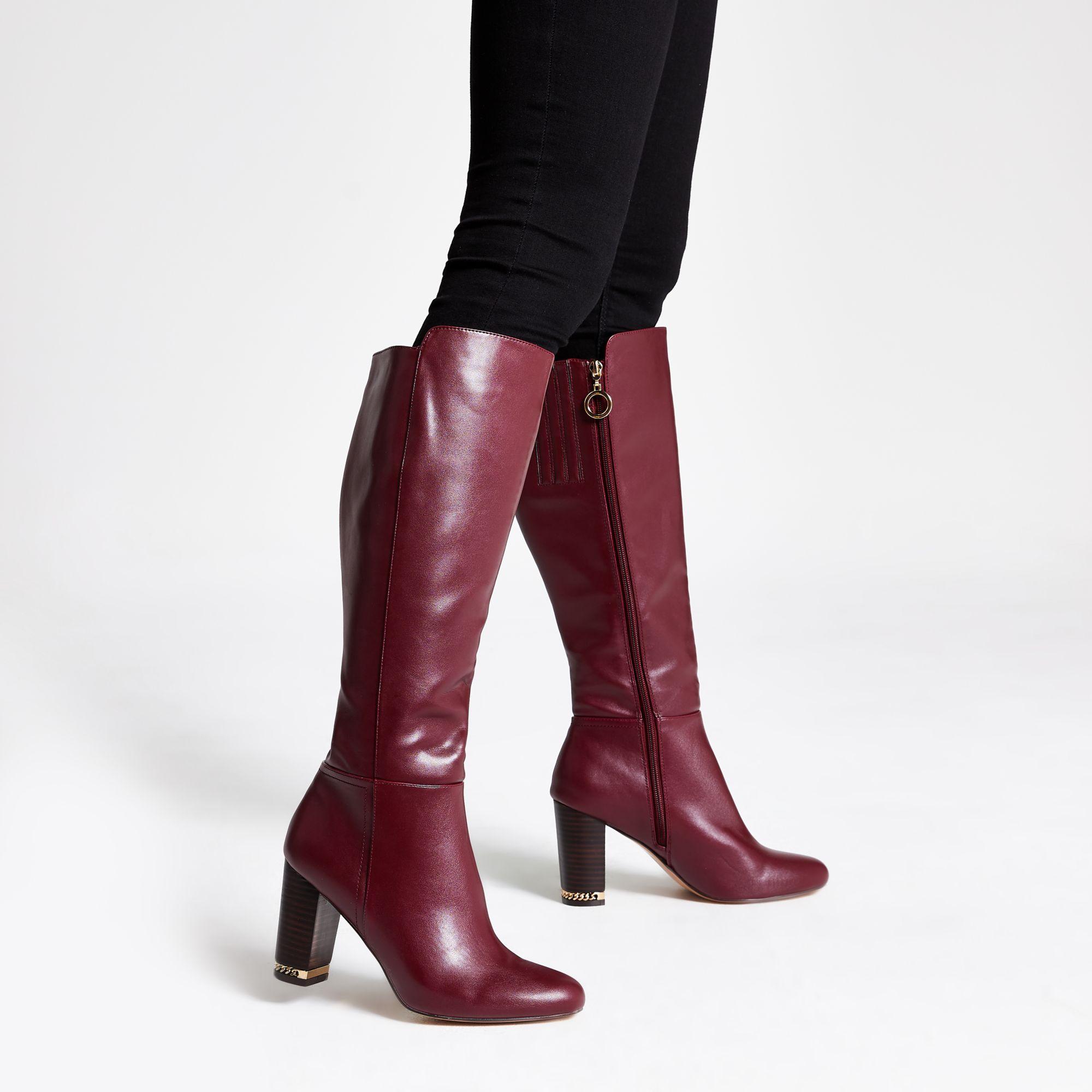 river island knee length boots