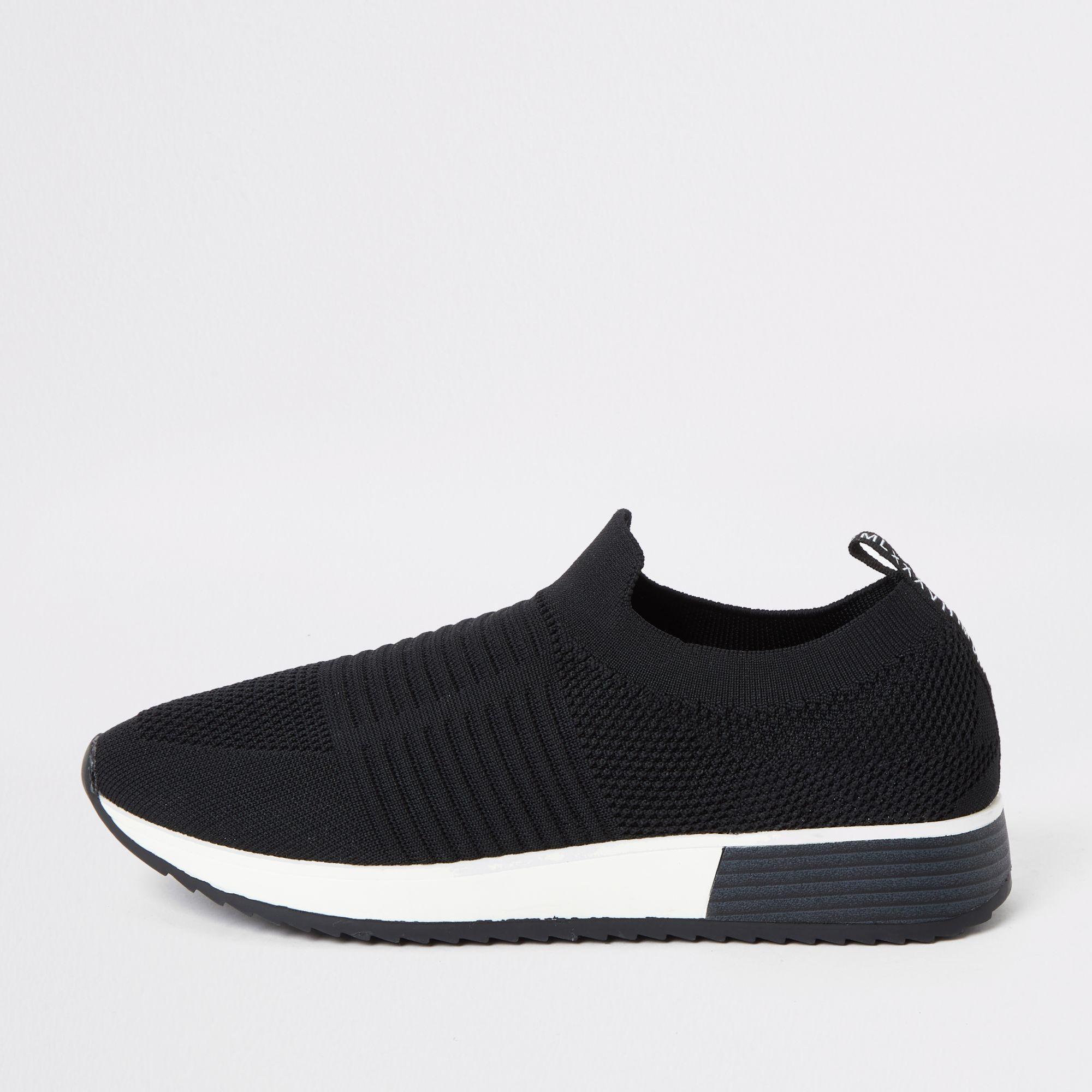 river island black trainers