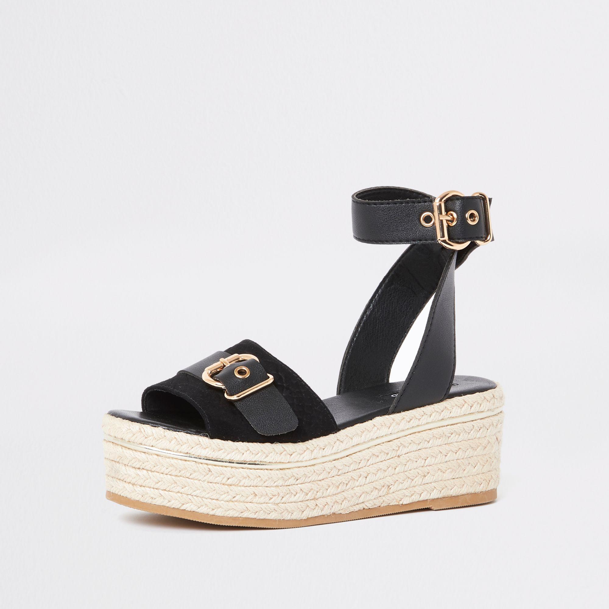 Wide Width Chunky Flatform Sandals | boohoo