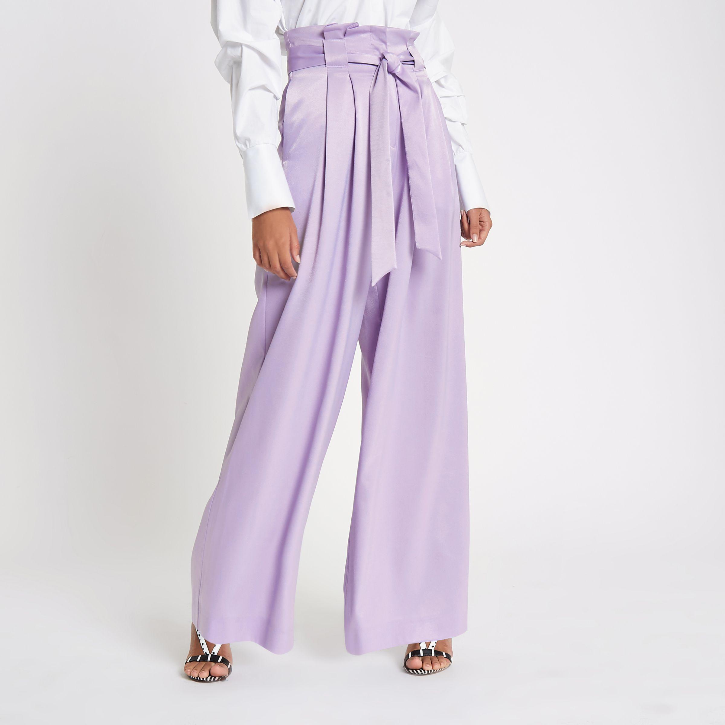 River Island Synthetic Purple Satin 