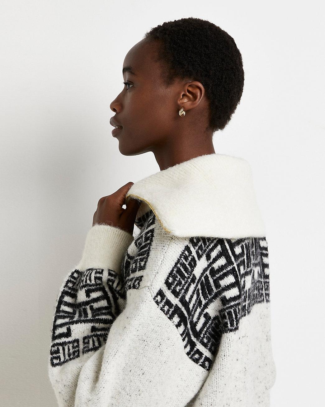 half zip grey jumper