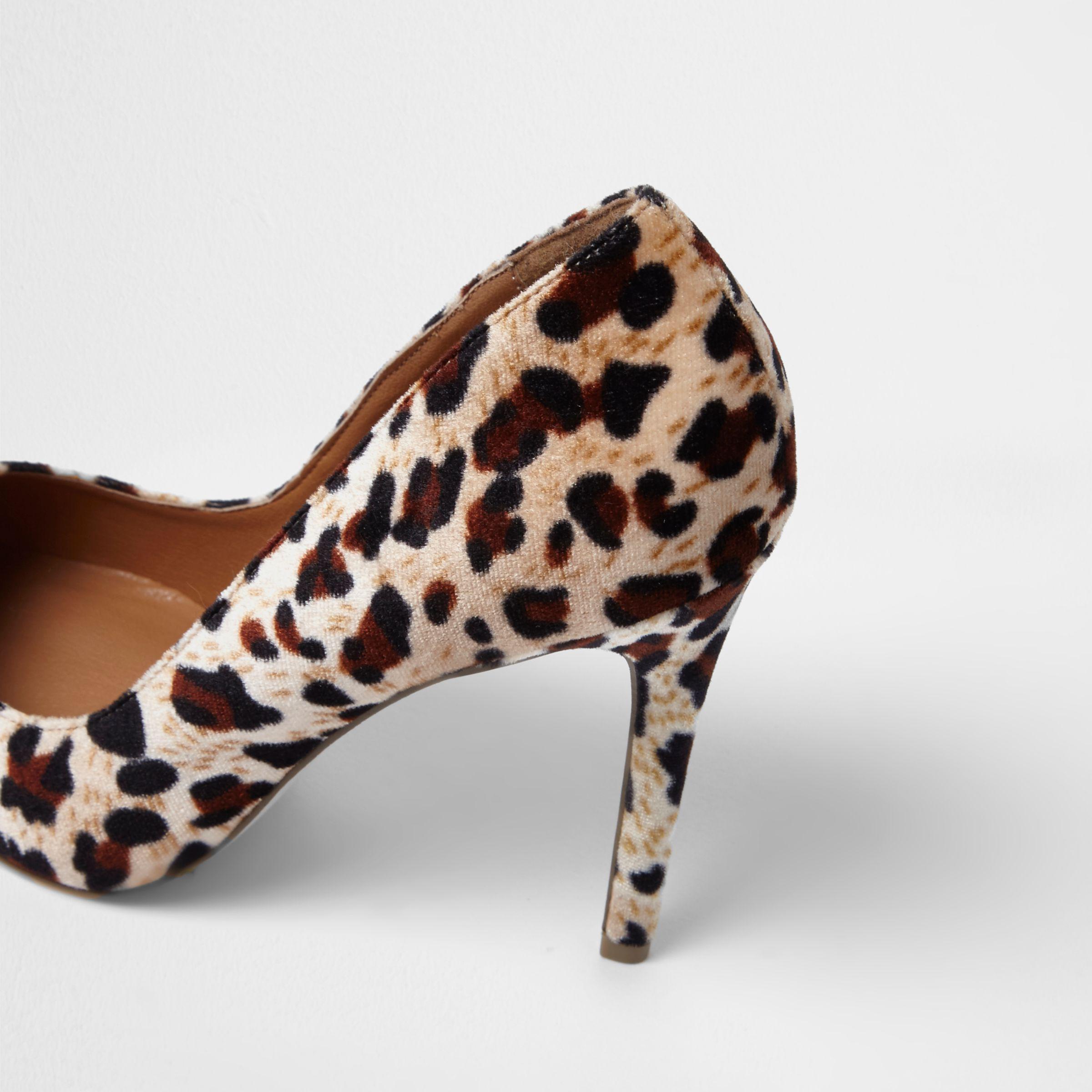 river island leopard print heels