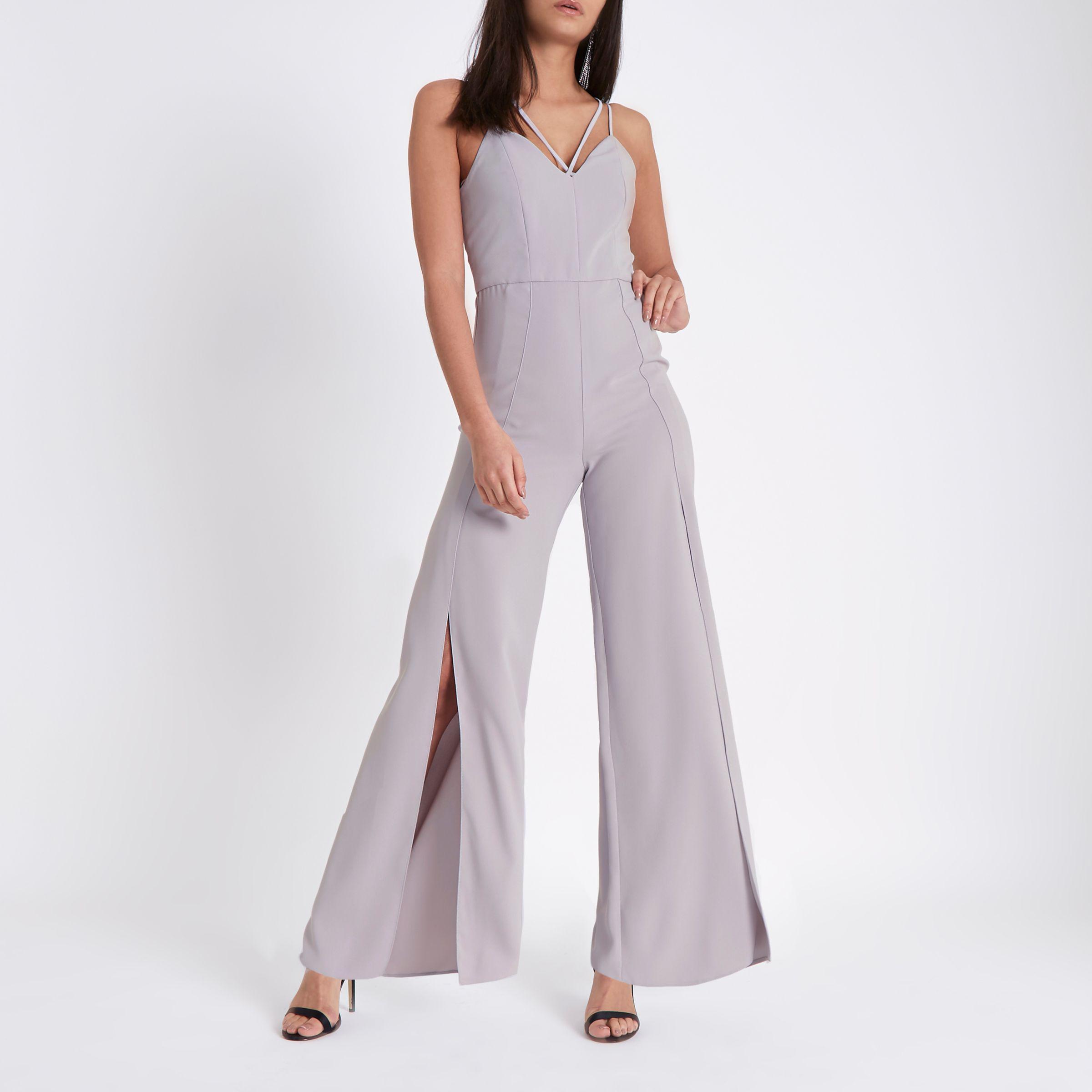 river island grey jumpsuit