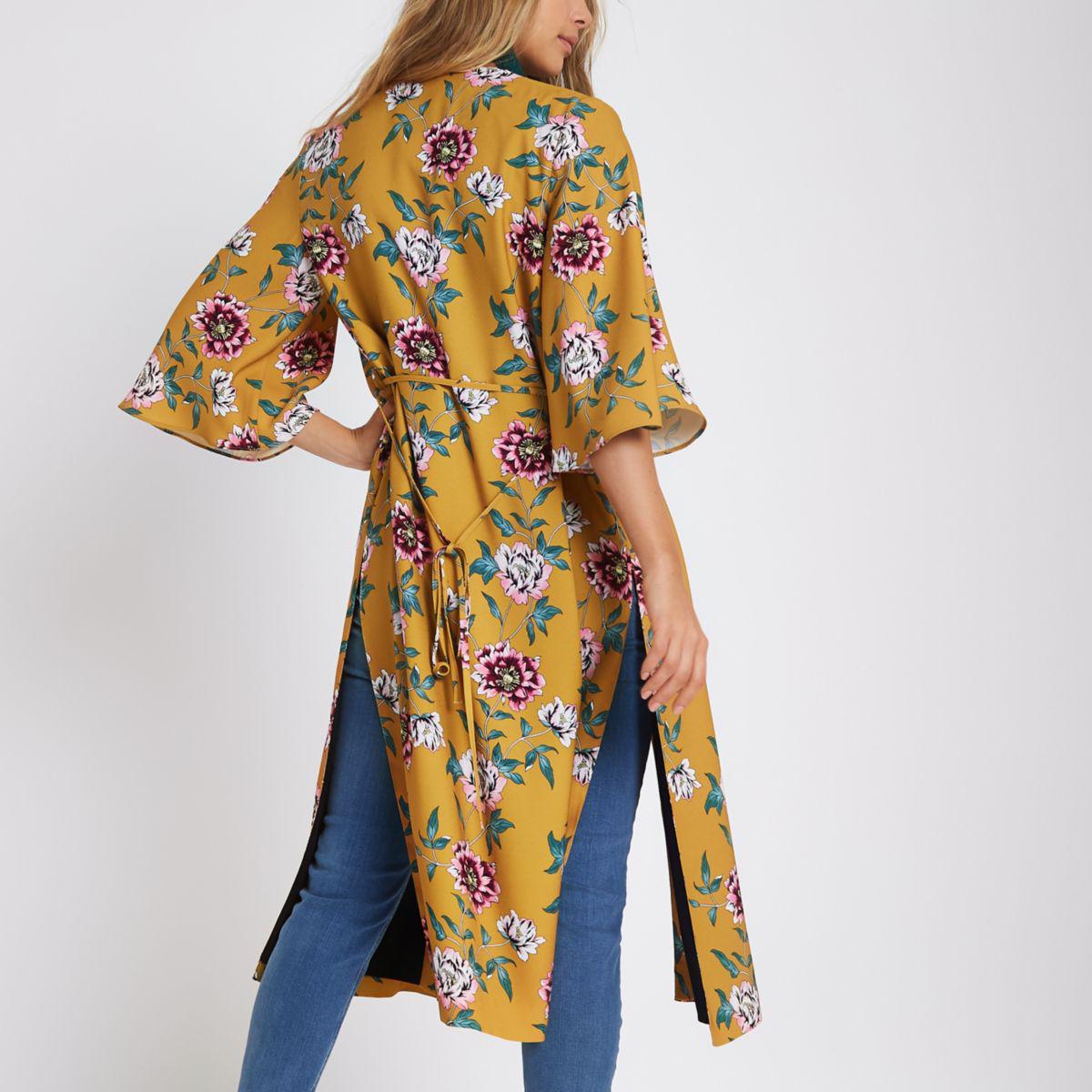 mustard kimono jacket
