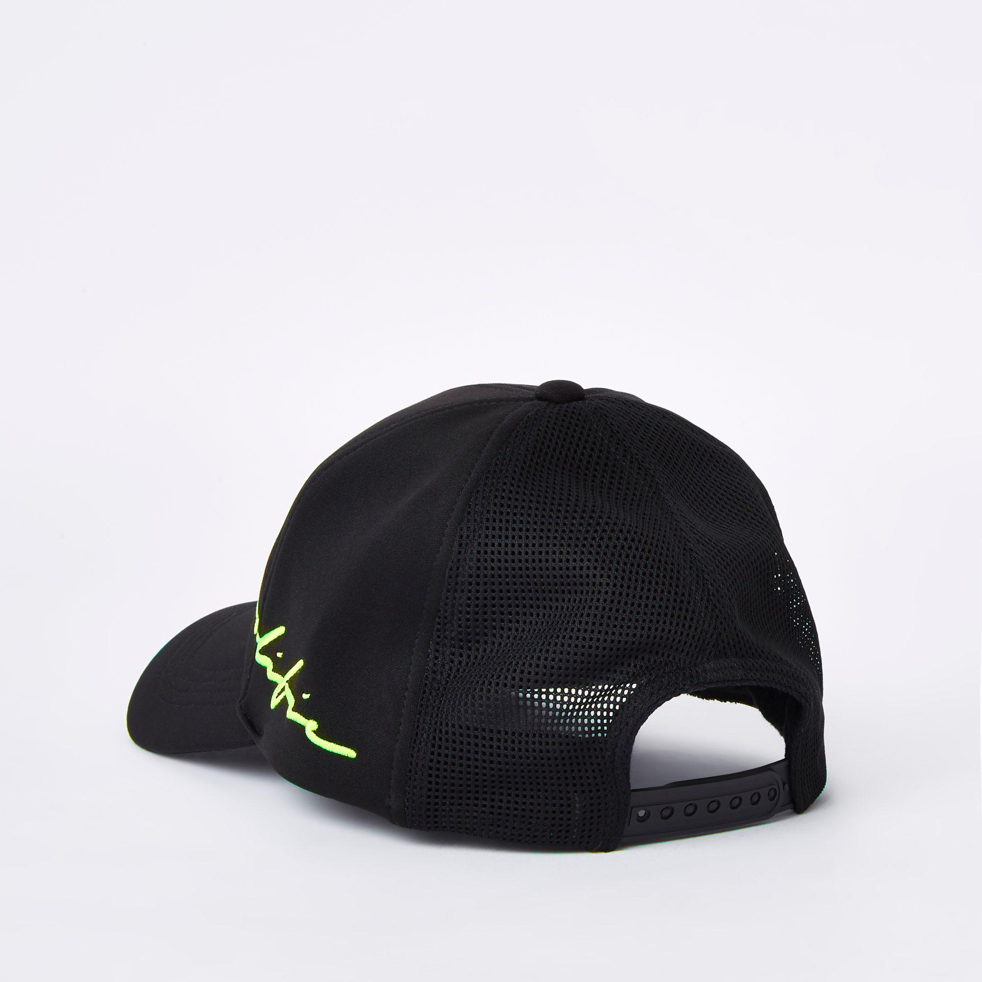 River Island 'prolific' Embroidered Baseball Cap in Black for Men Lyst