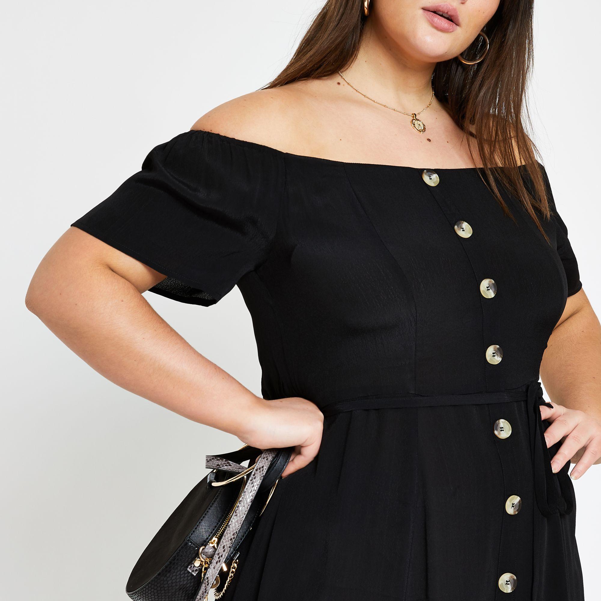 black button up maxi dress