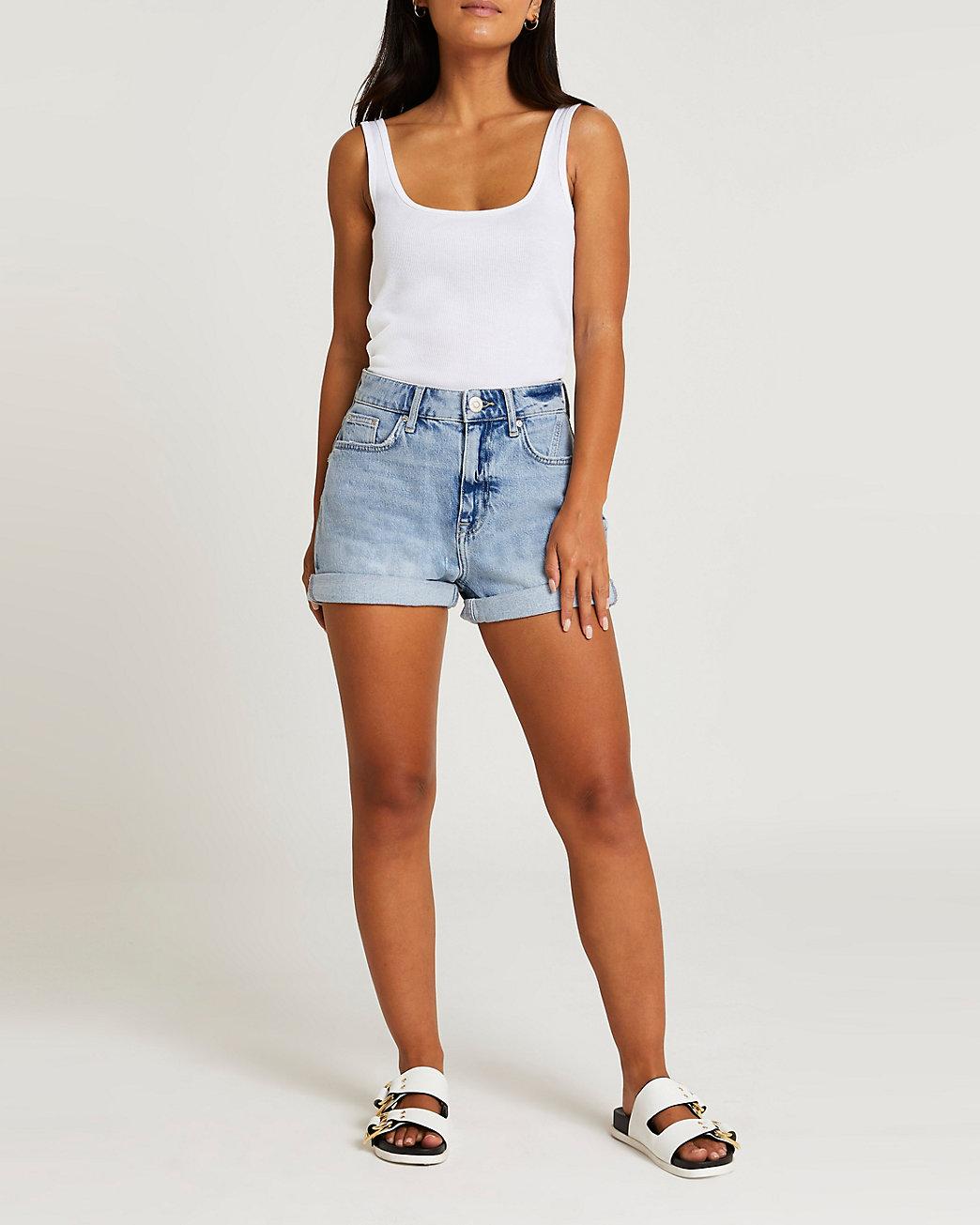 thrills denim shorts