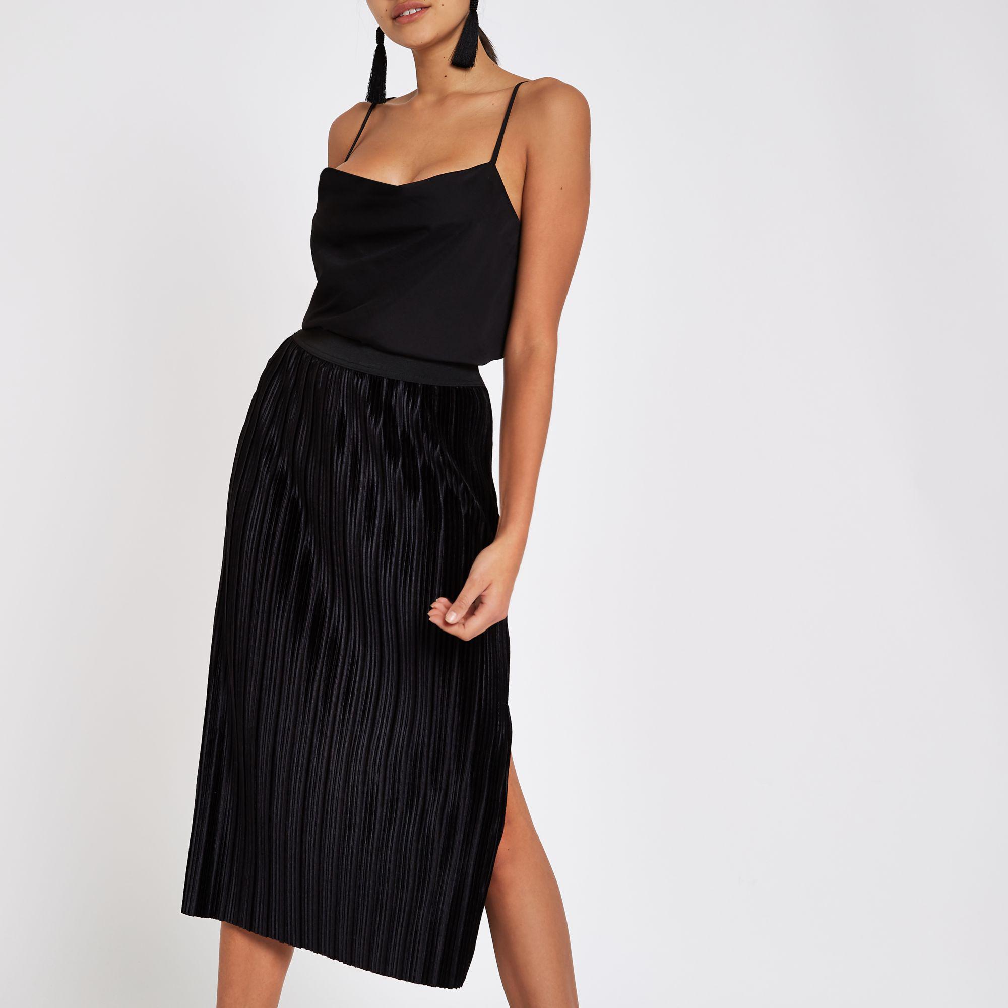 river island velvet plisse midi dress
