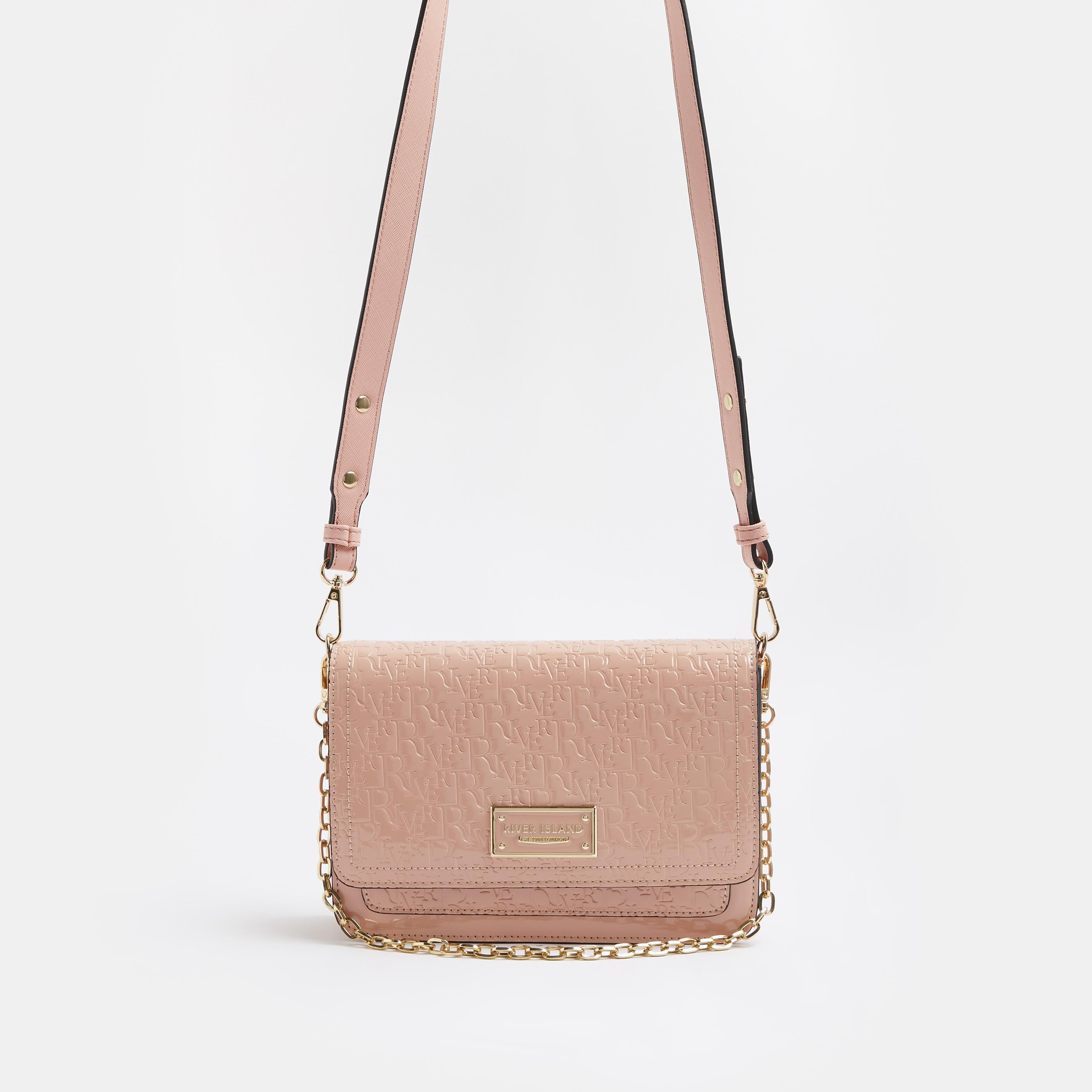 River island pink cross body bag sales