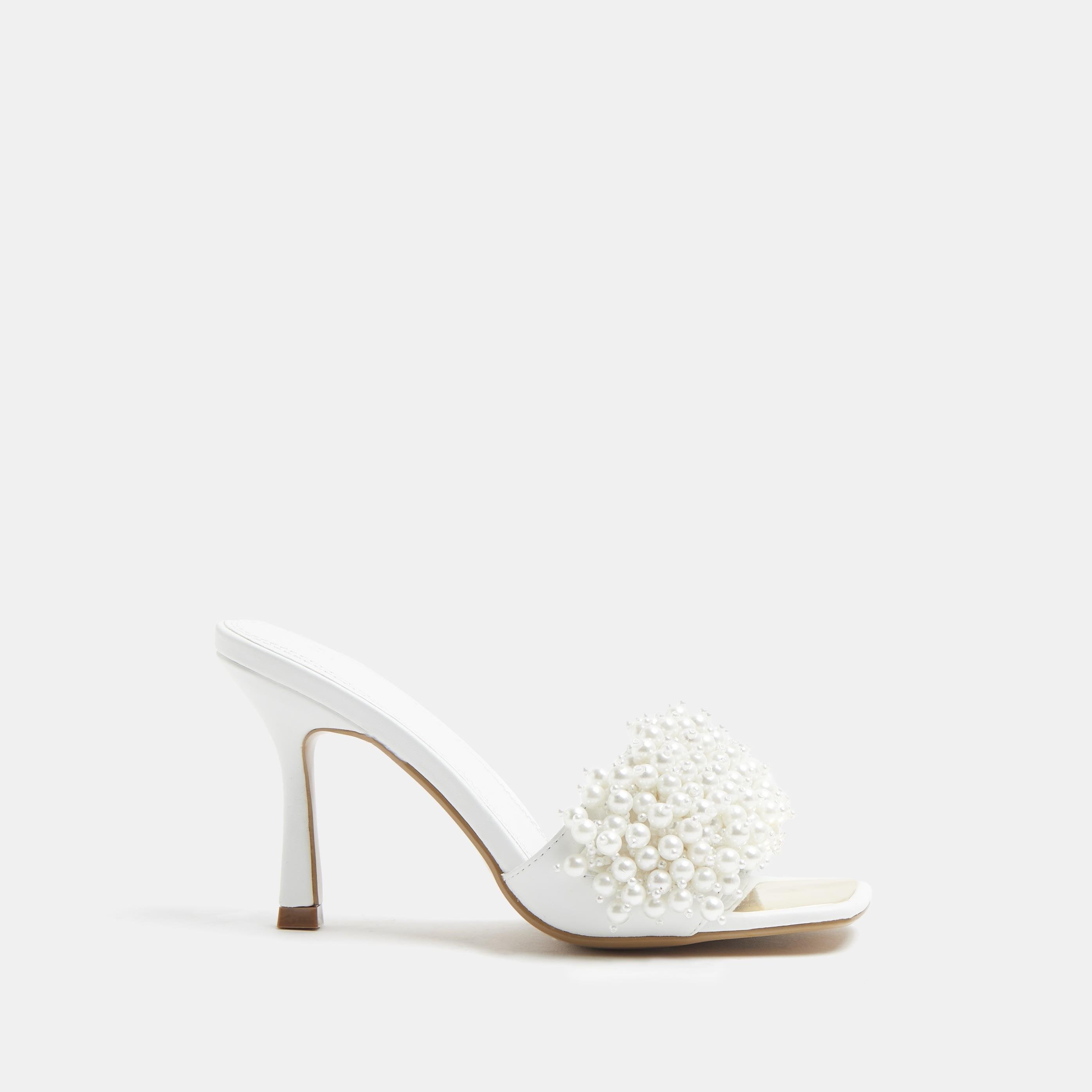 River island 2024 white mules