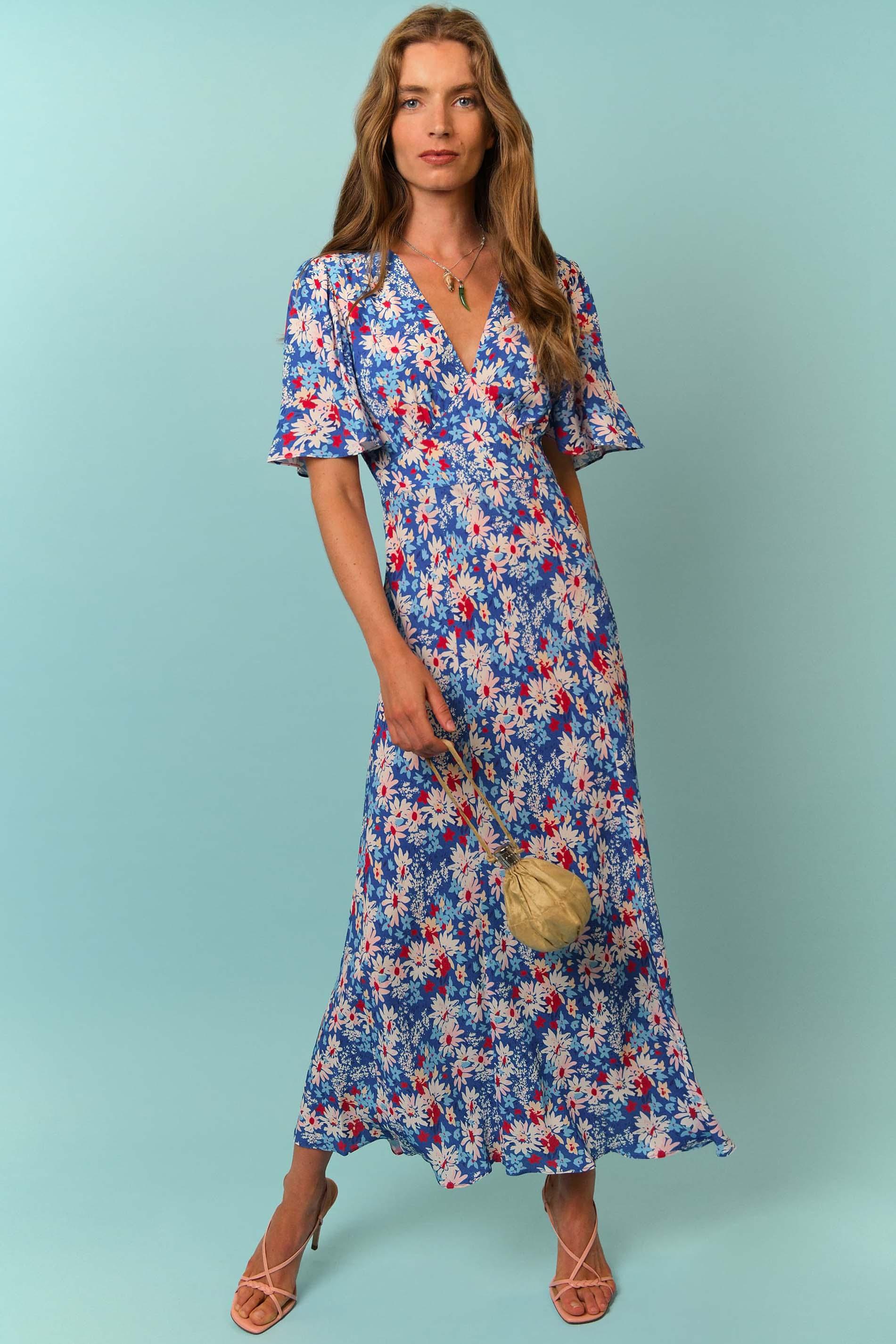 RIXO London Florida - Daisy in Blue | Lyst