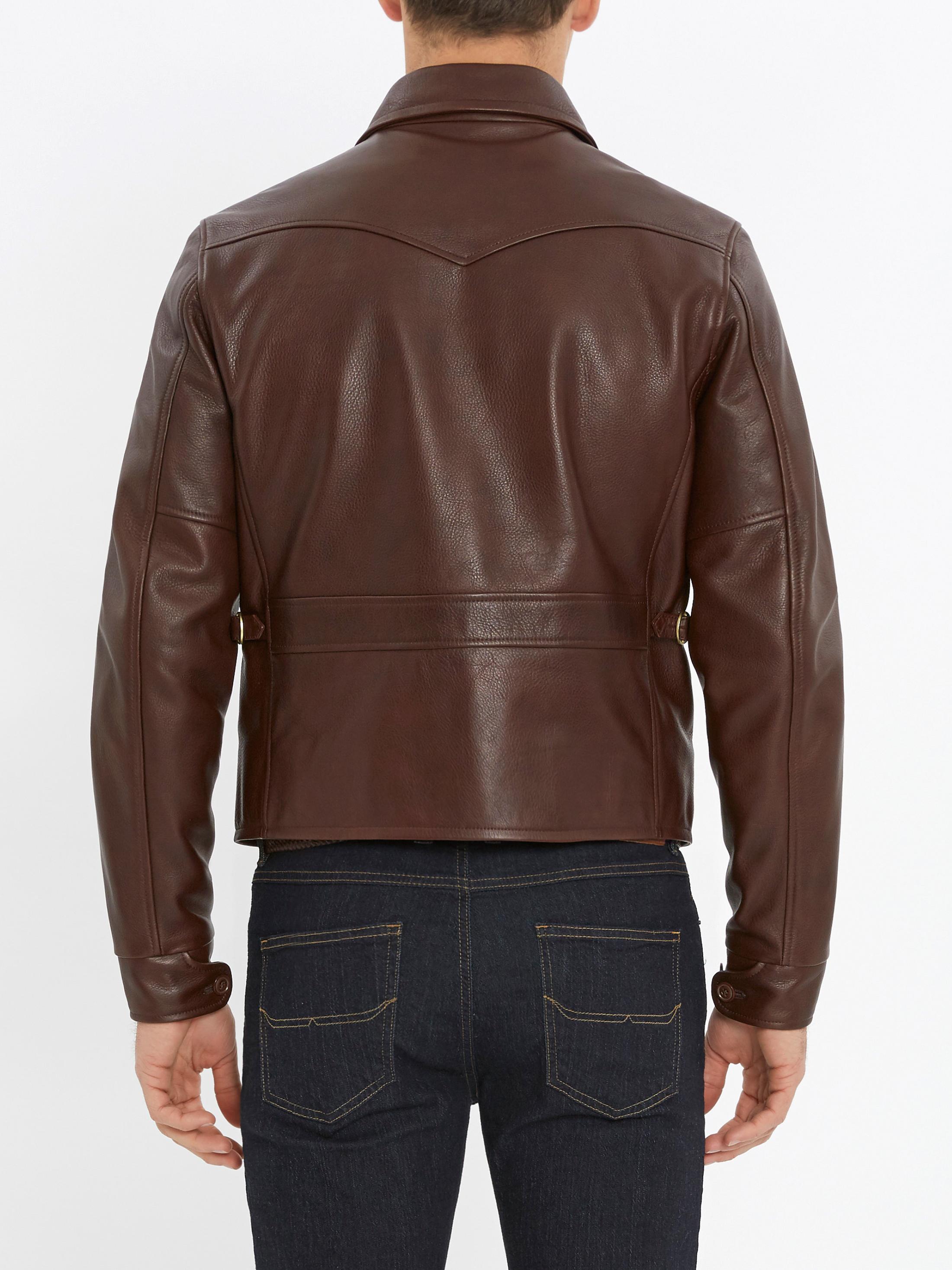 rm williams leather jacket mens