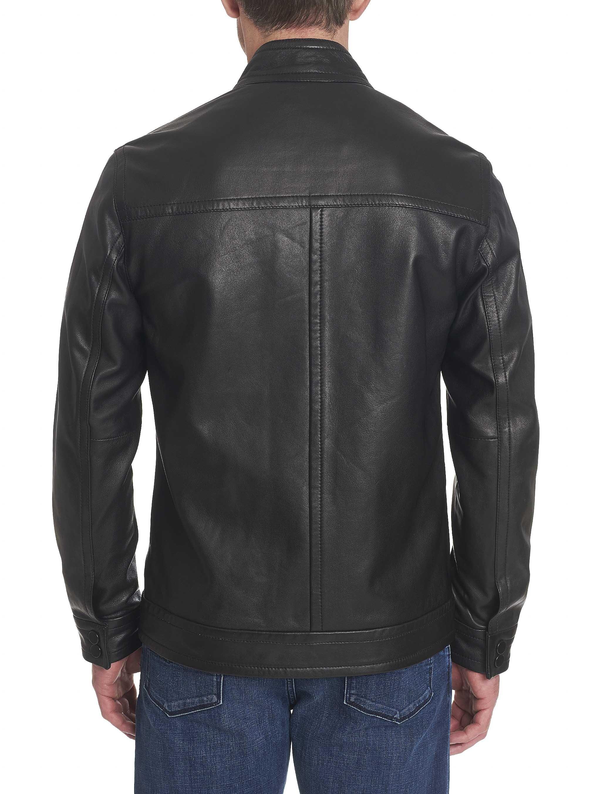 Robert Graham Leather Napoleon 2 Jacket in Black for Men - Lyst