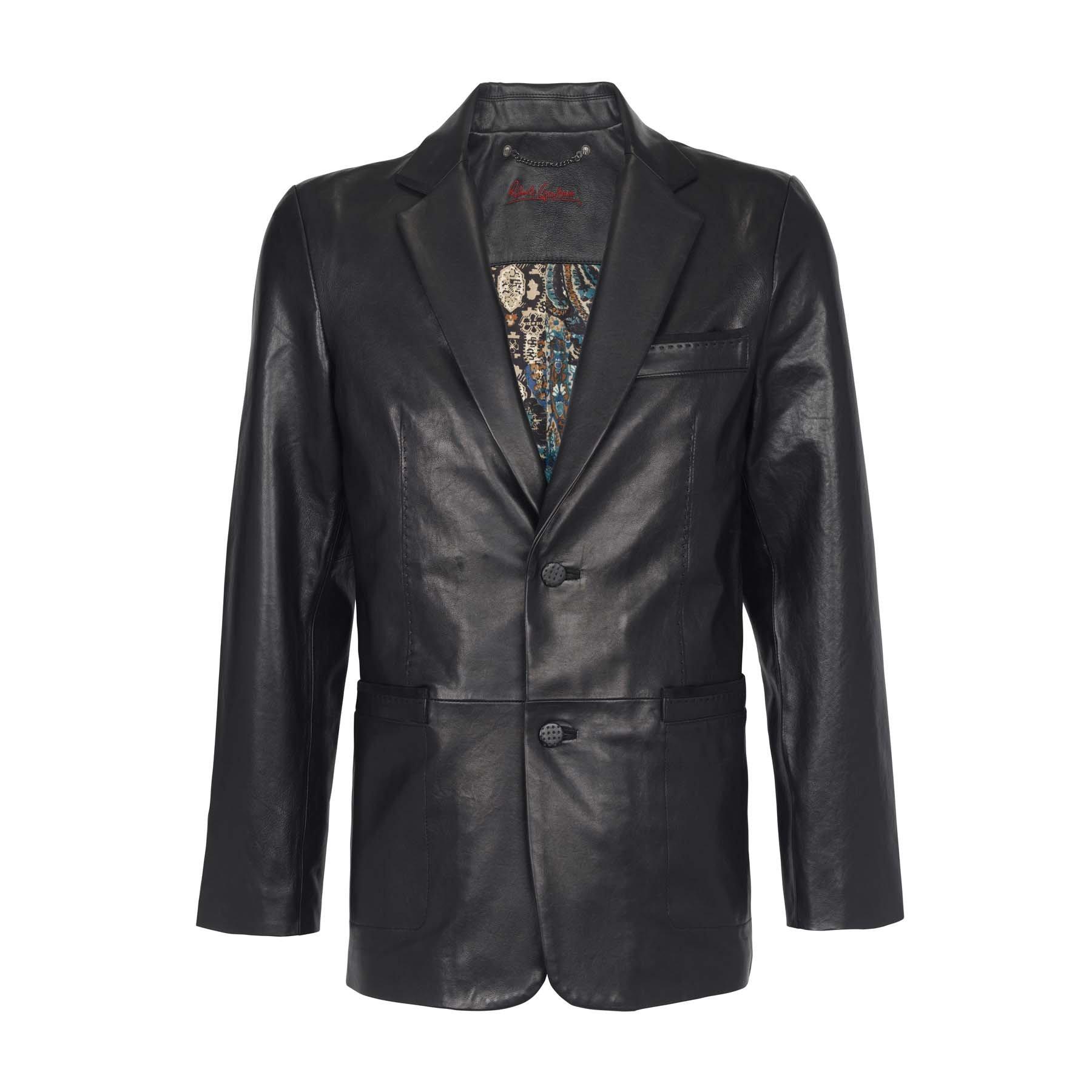 Robert Graham Turin Leather Jacket in Black for Men - Lyst