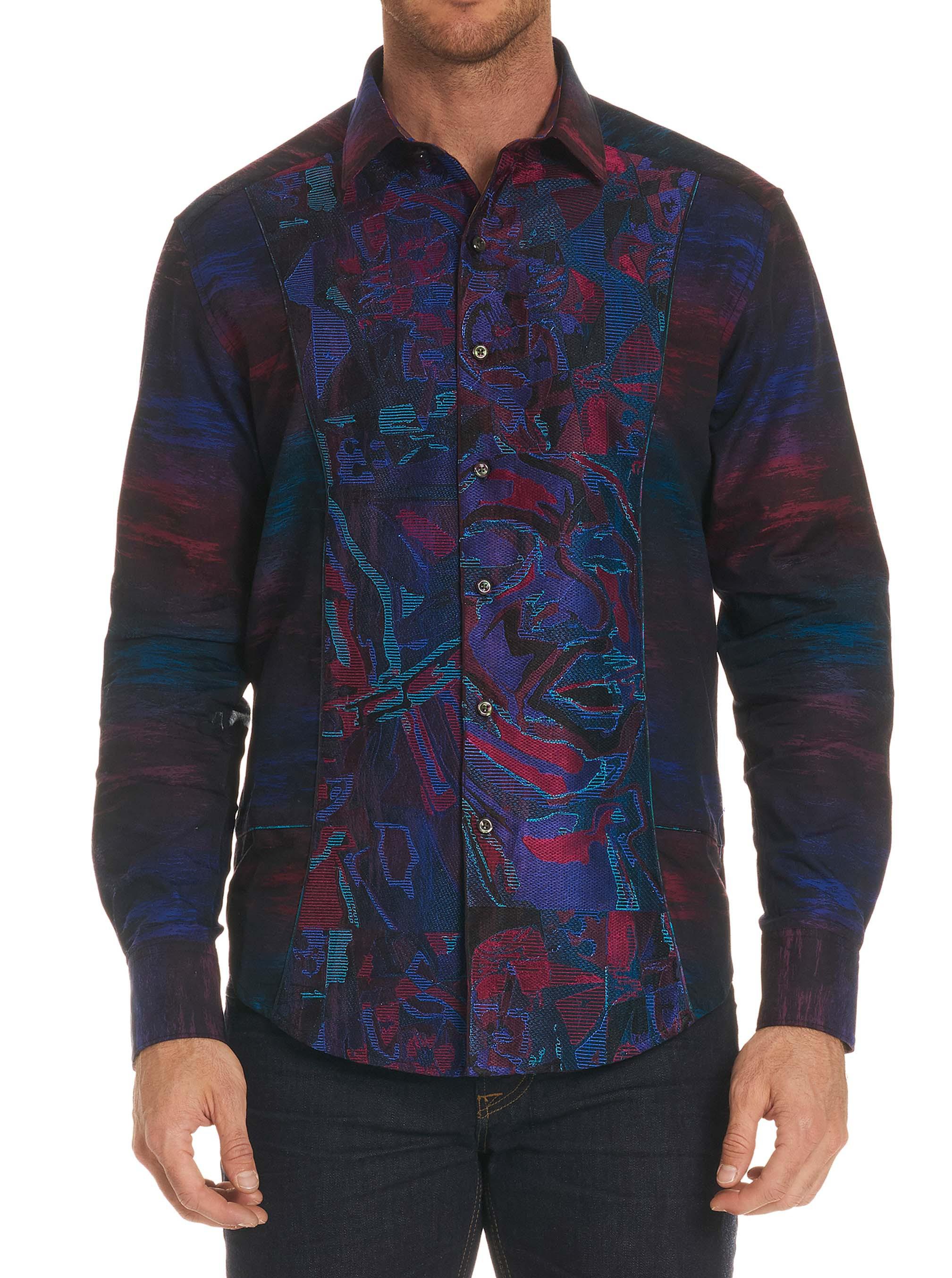 Robert Graham Cotton Limited Edition Dreaming Colors Sport Shirt Tall