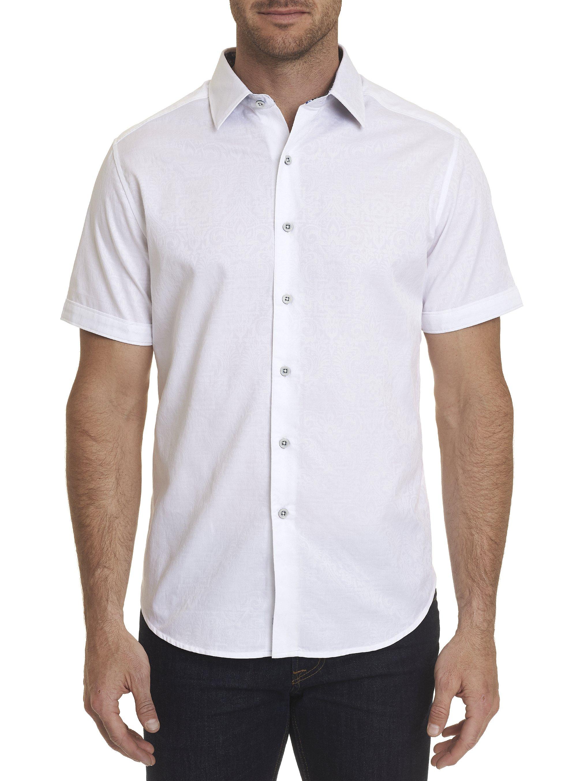 Robert Graham Equinox Short Sleeve Shirt in White for Men - Lyst