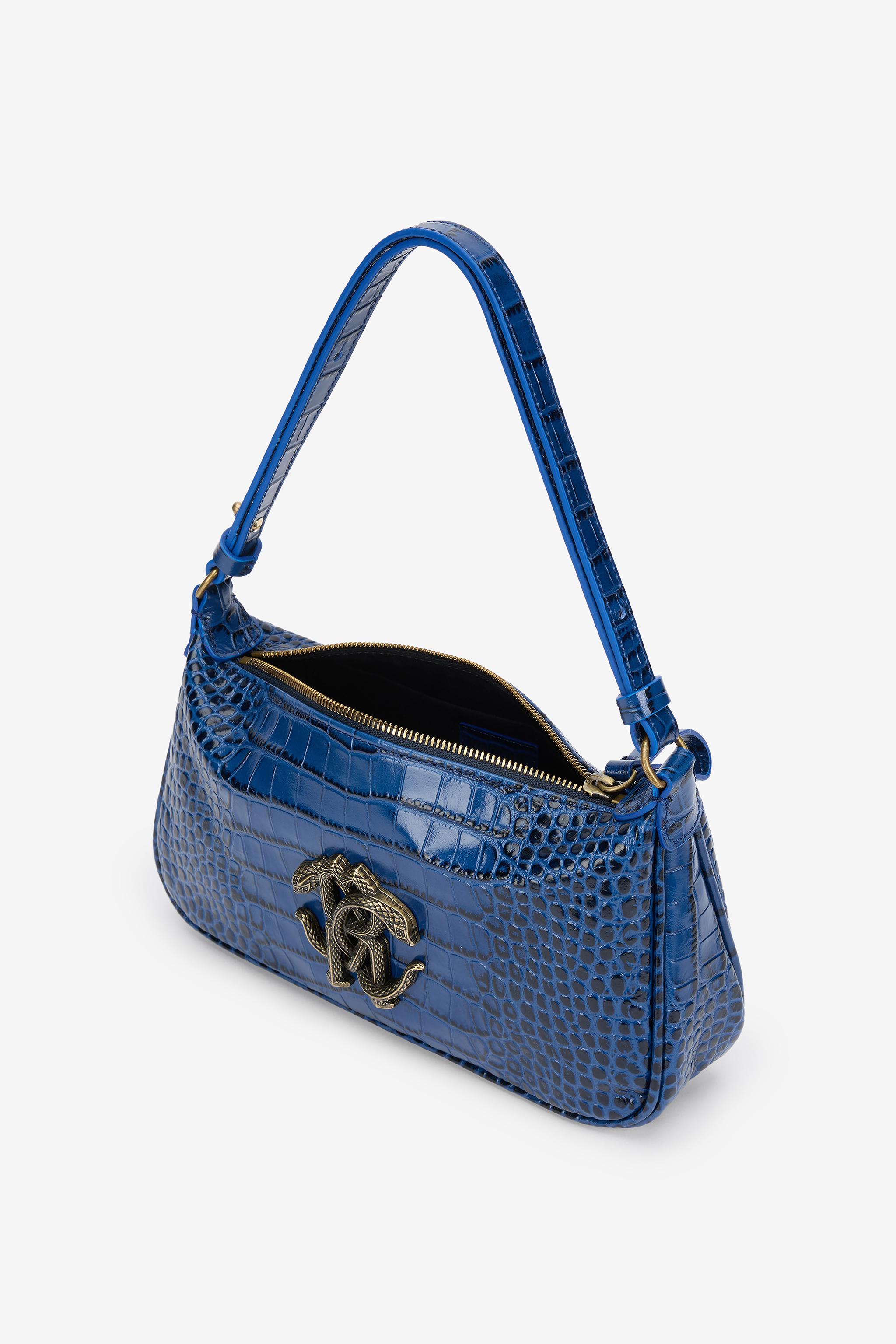 ショルダーバッグ・ポシェット Roberto Cavalli SKB120.PZ172 Shoulder Bags Shoulder bag with Monogram Mirror Snake in Brown for Women