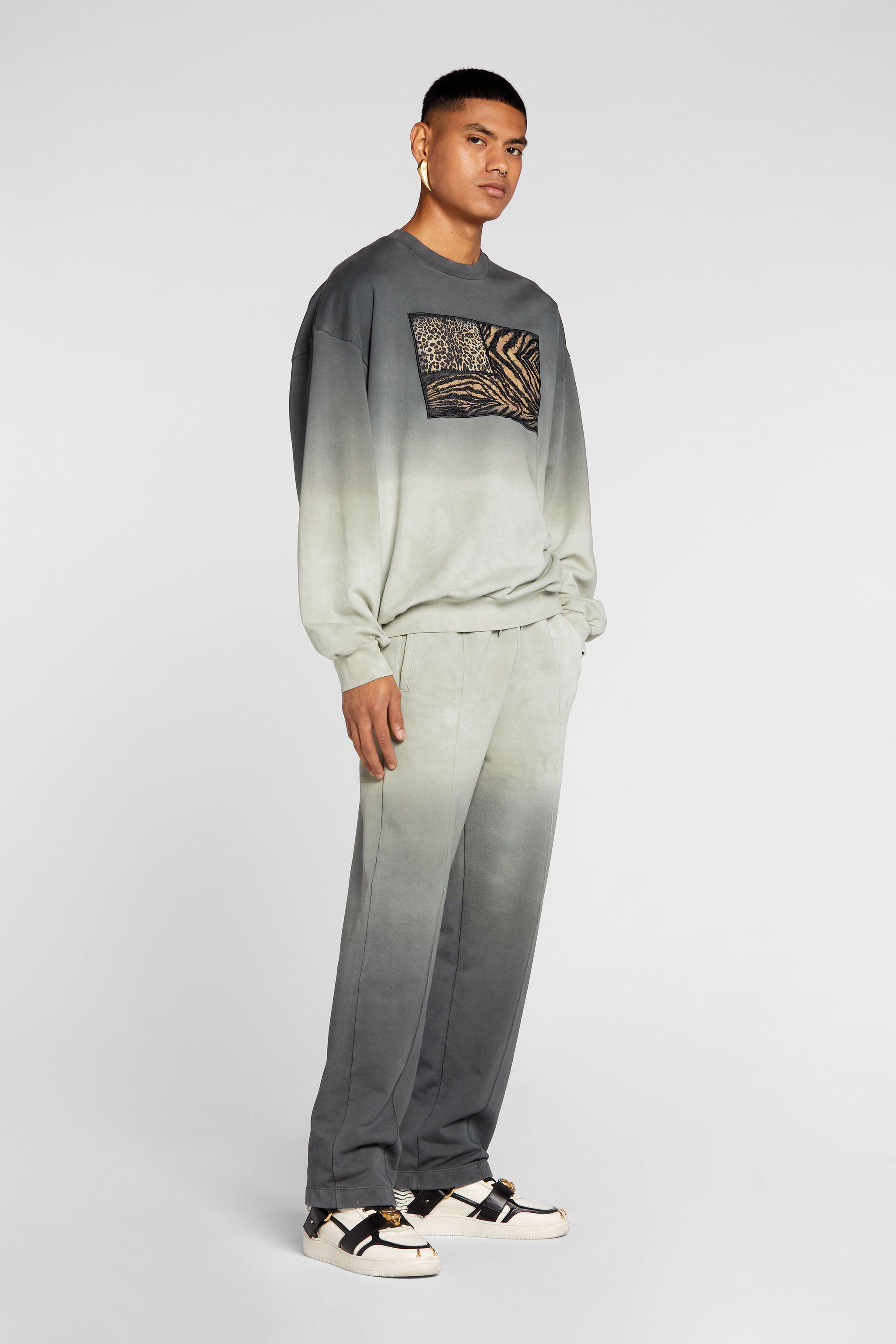 Roberto Cavalli Faded Cotton Sweatpants in Grey for Men Lyst UK