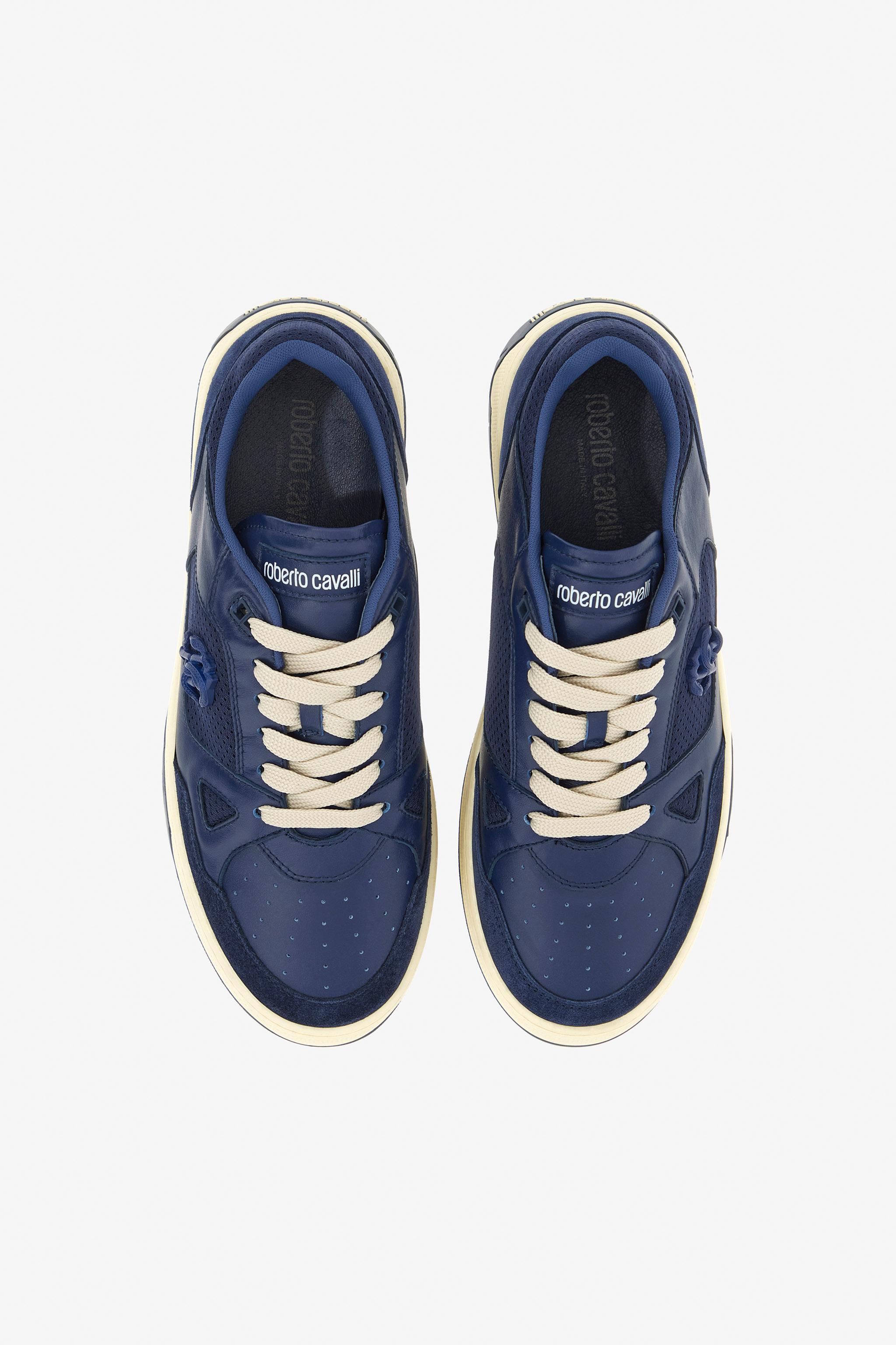 Roberto Cavalli Rc Monogram Sneakers in Blue for Men | Lyst display picture 1